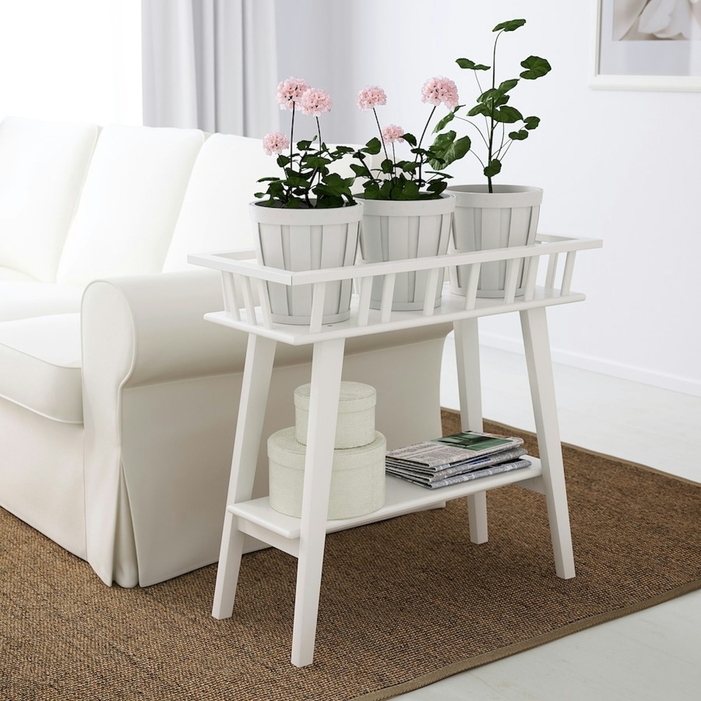 IKEA, Lantliv Plant stand, white 68 cm, £50