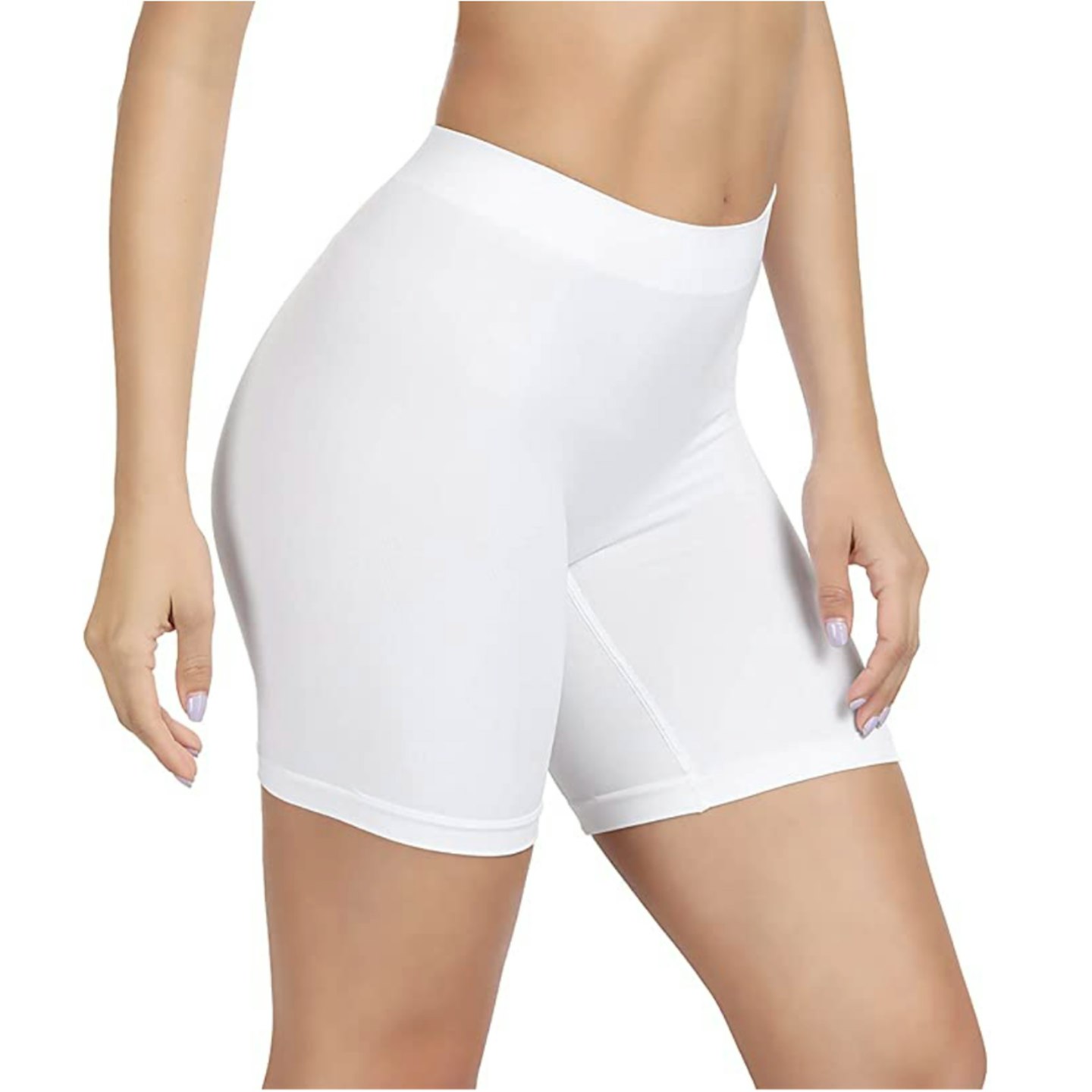 SIHOHAN Womens Slip Shorts in White