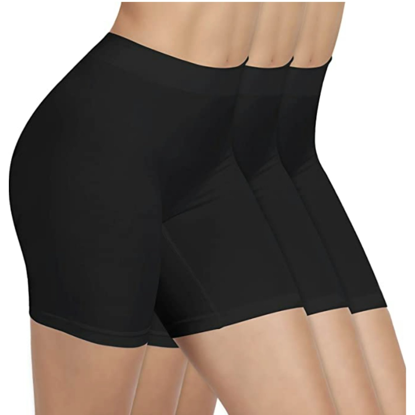SIHOHAN Womens Slip Shorts in Black (3 Pack)