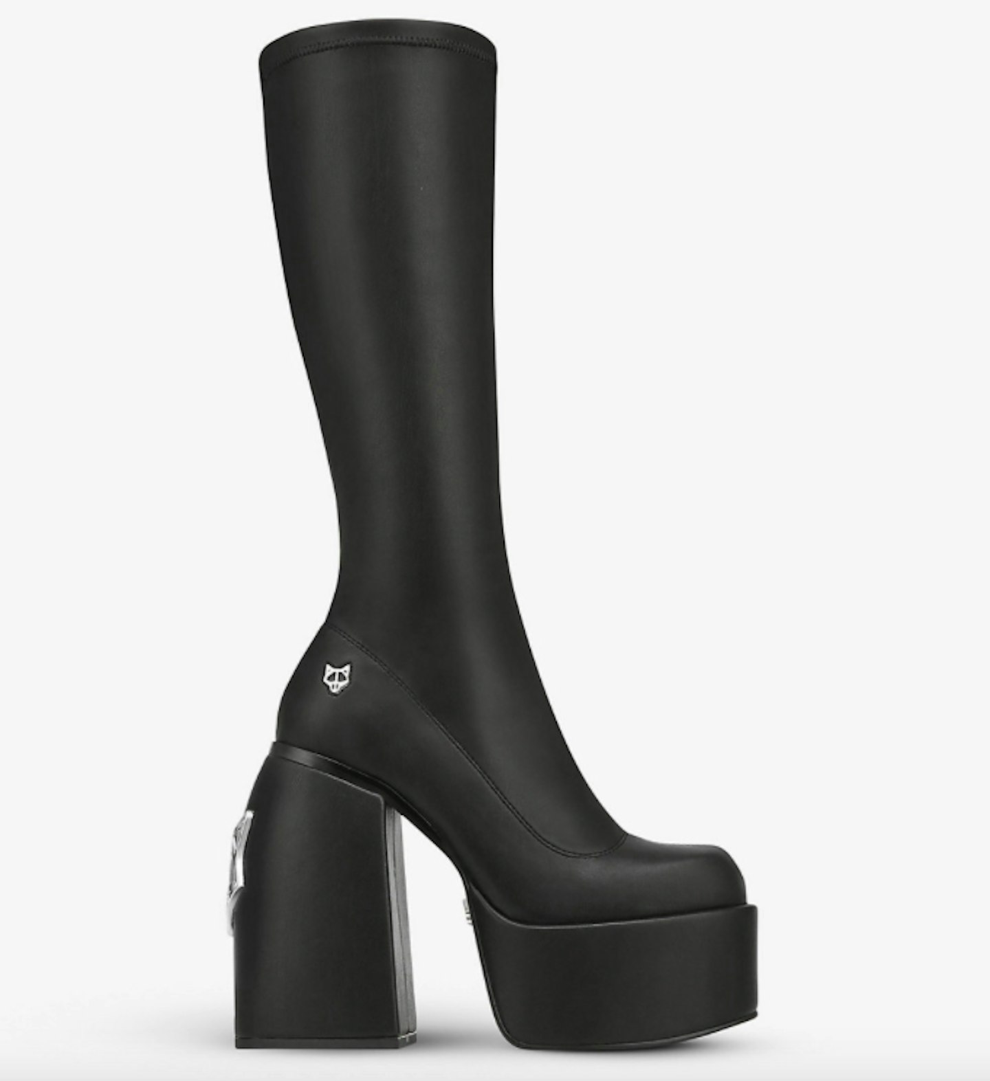 Naked Wolfe, Spice Faux-Leather Knee-High Heeled Boots, £300