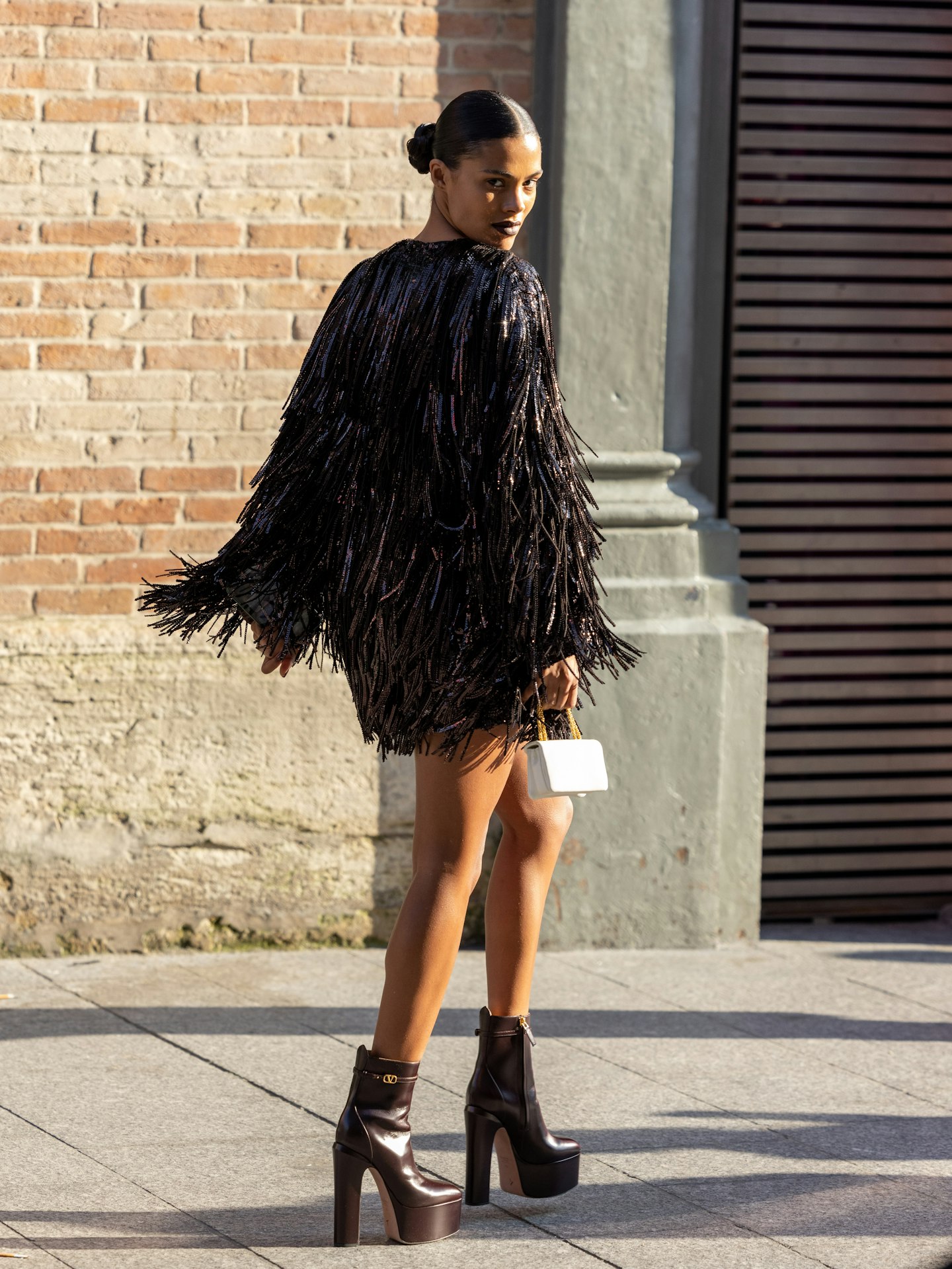 Tina Kunakey at Valentino