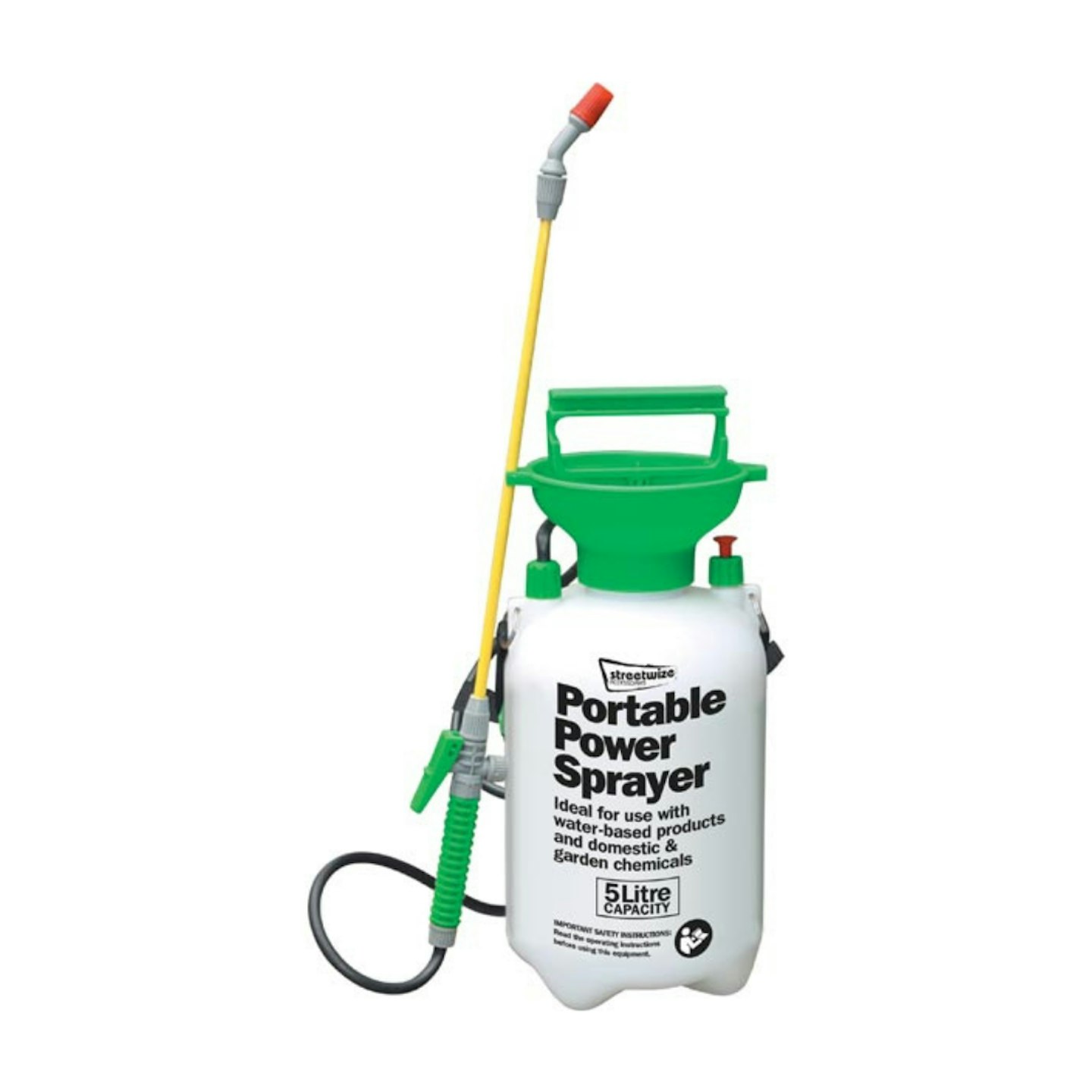 Streetwize Portable Power Sprayer - 5ltr with Lance