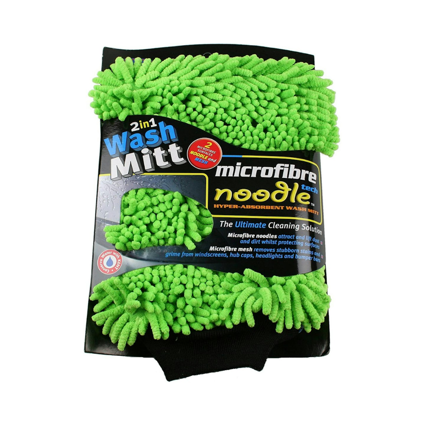 Kent Car Care Microfibre Noodle Wash Mitt