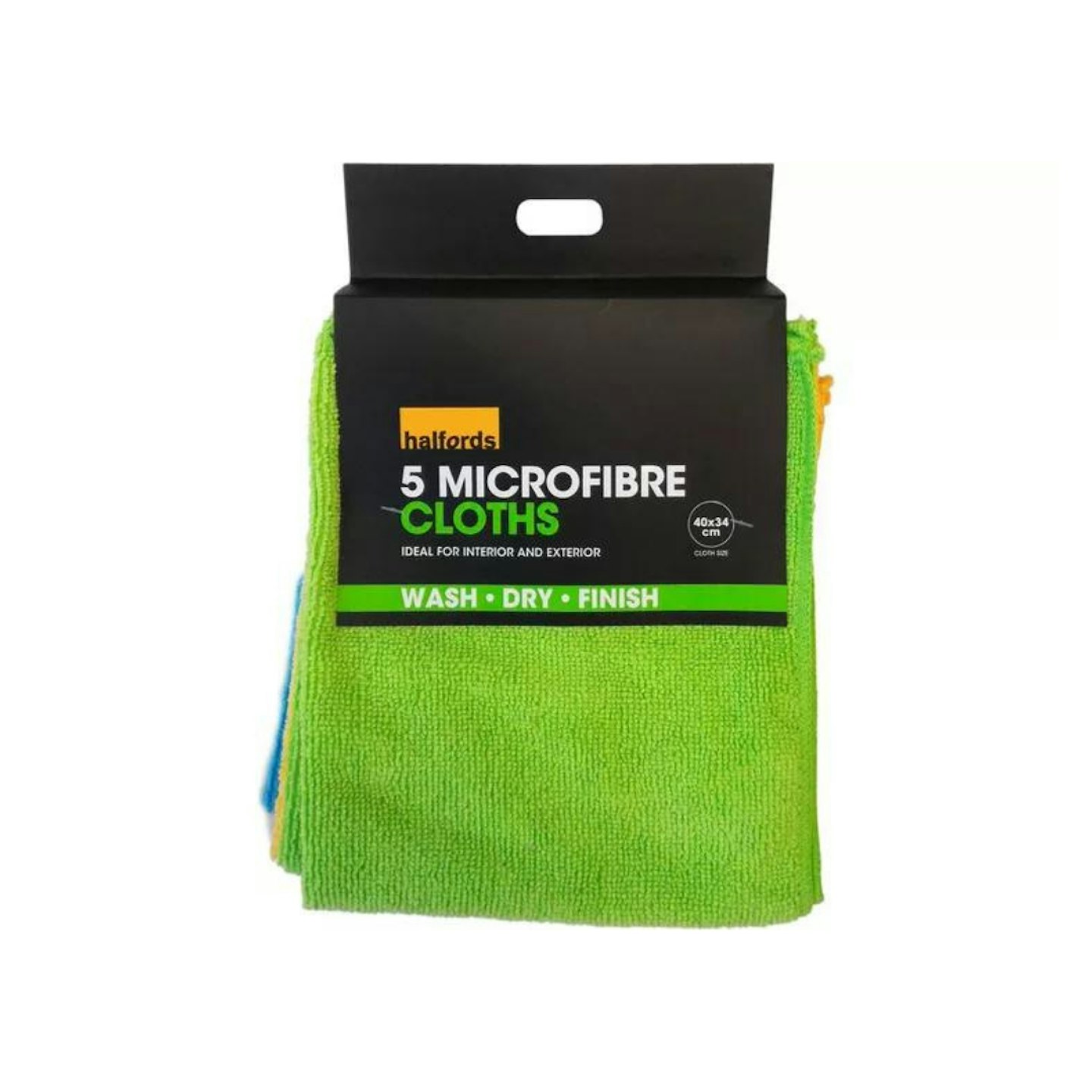 Halfords Microfibre Cloths 5 Pack