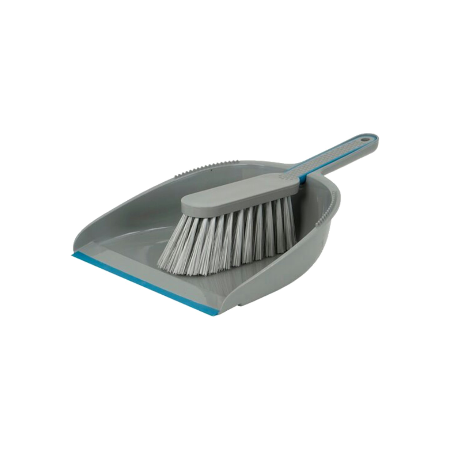 Tesco Dustpan And Brush Blue Grey