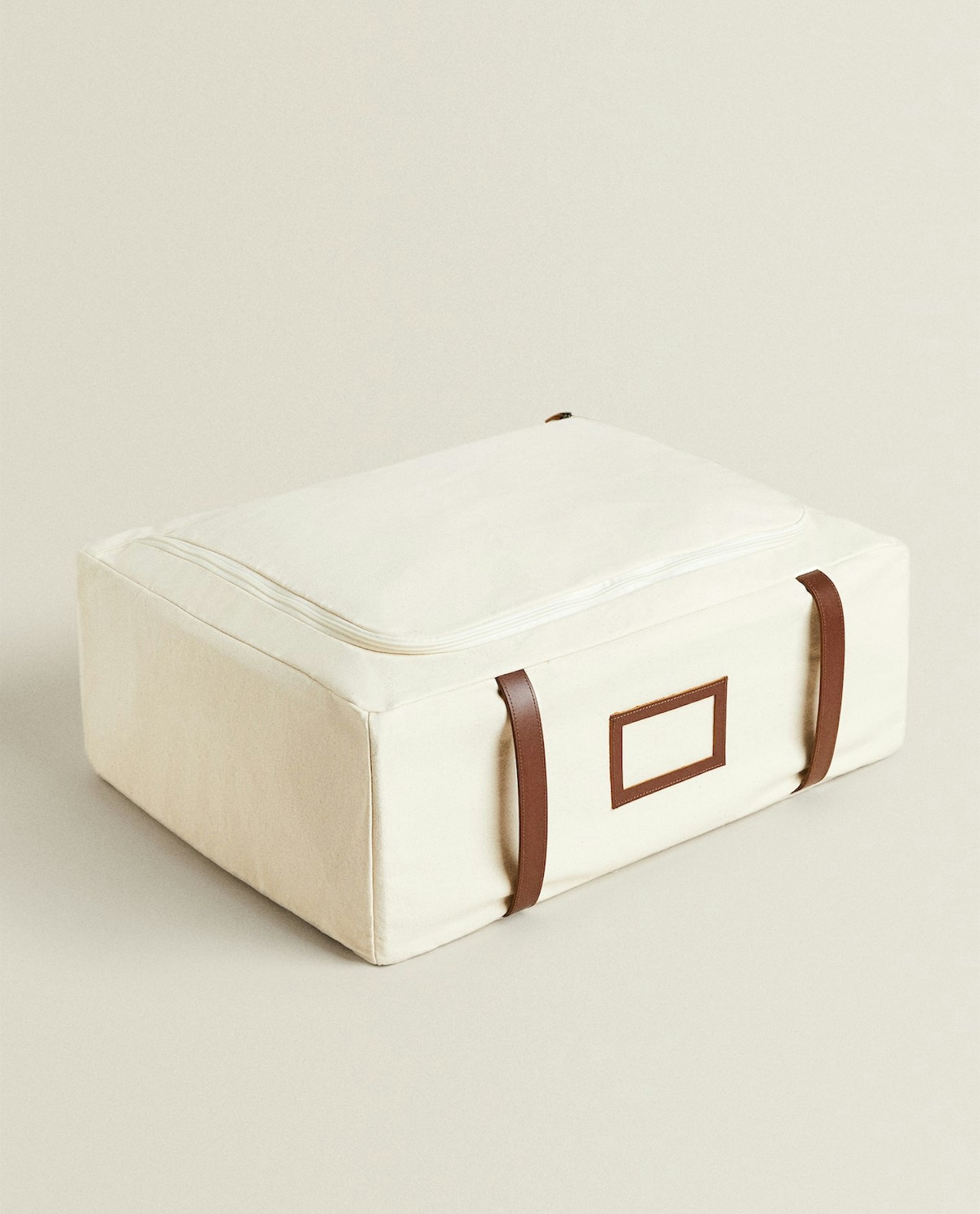 Zara Home, Canvas and Leather Storage Box, £39.99