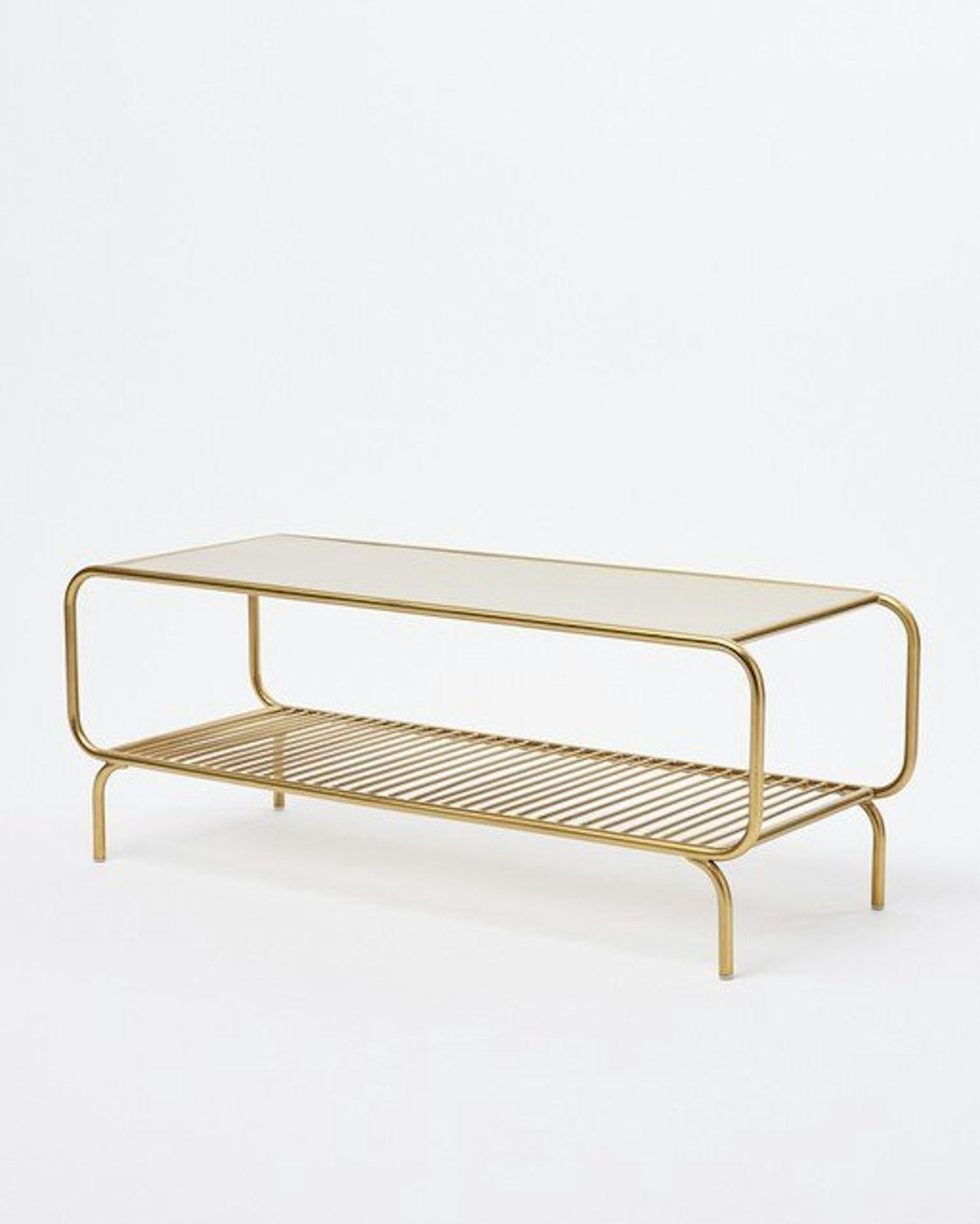 Oliver Bonas, Luciana Gold Metal Shoe Rack, £185