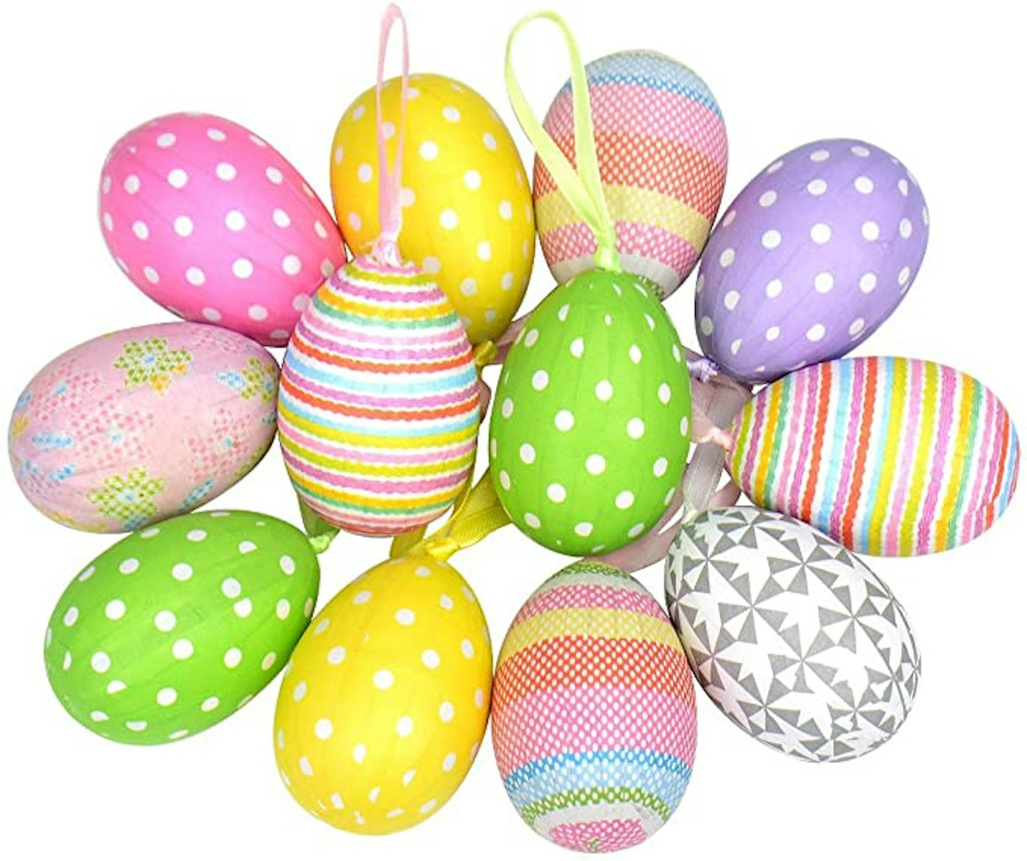 Paper Mache eggs - Easter decorations