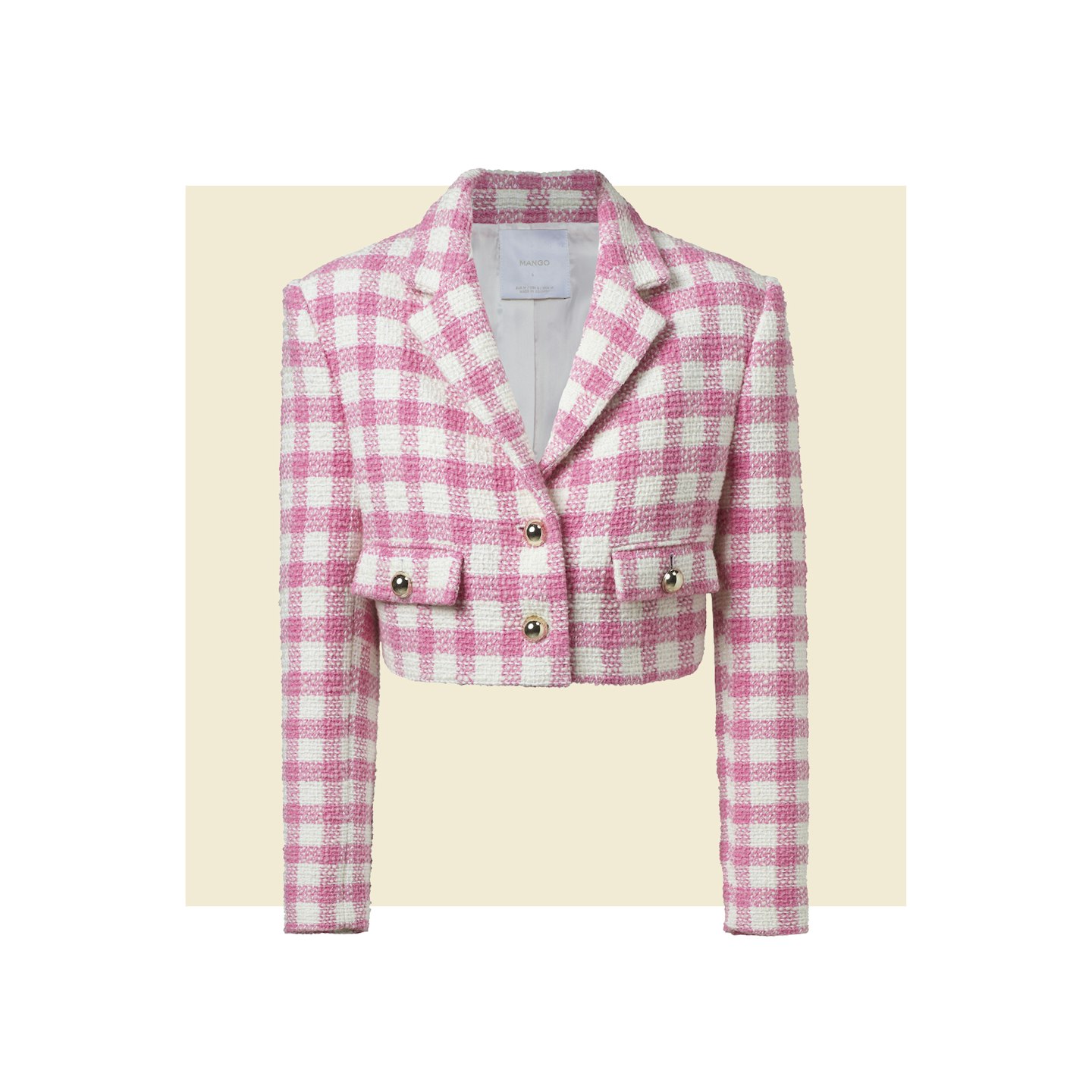 Pink Plaid Jacket