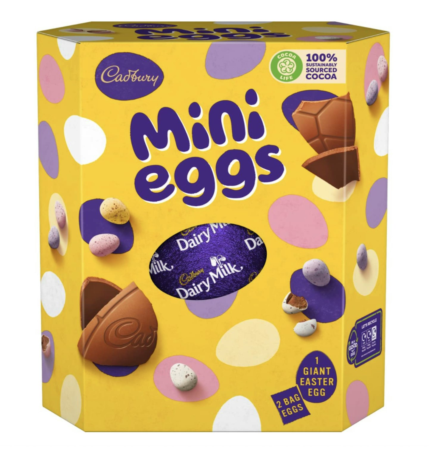 Cadbury Mini Eggs Giant Chocolate Easter Egg, 455 g