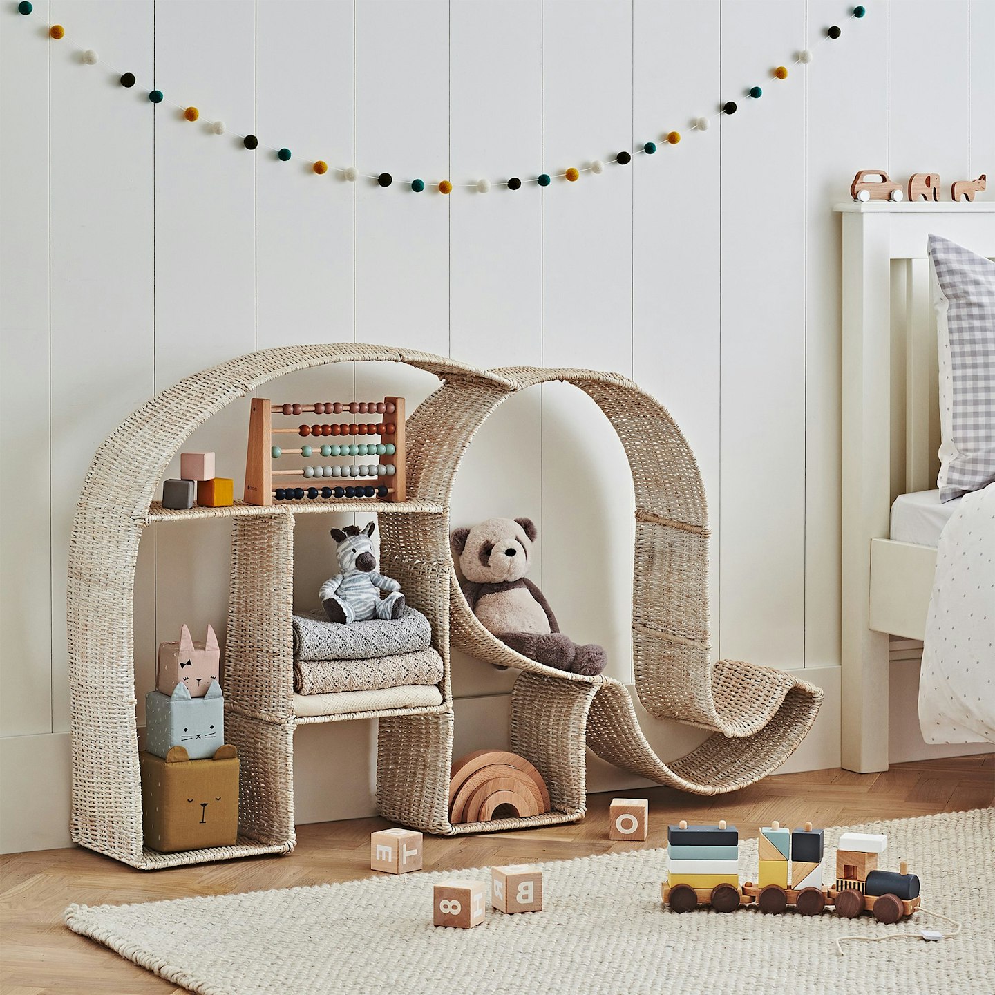 The White Company, Rattan Elephant Bookshelf, £245