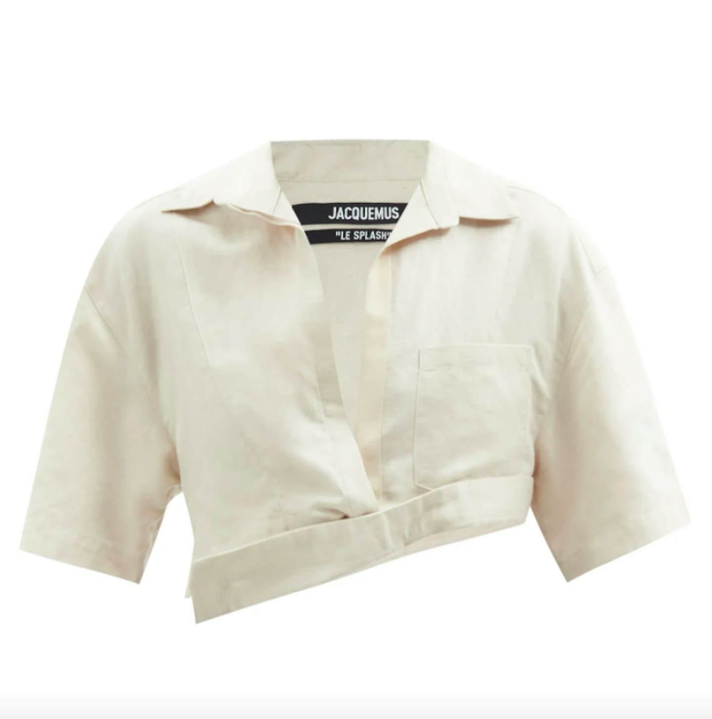 Jacquemus, Capri Cotton And Linen-Blend Cropped Shirt, £300