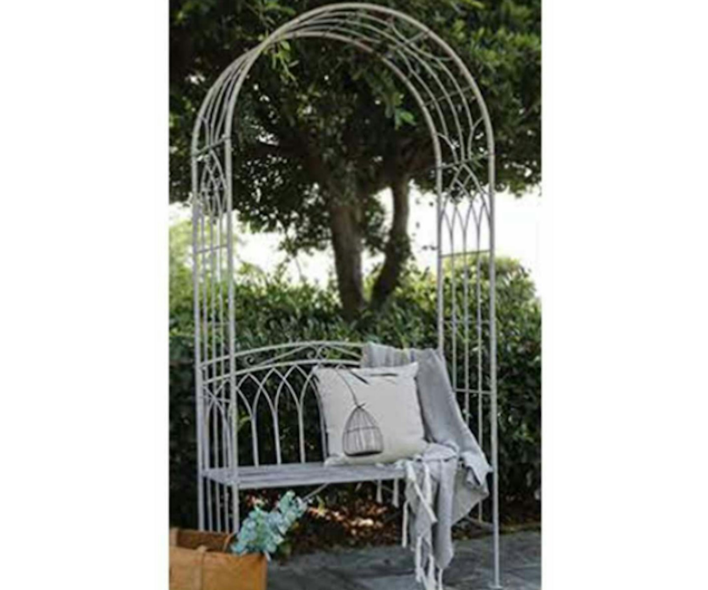 Charles Bentley Wrought Iron Arch With Bench