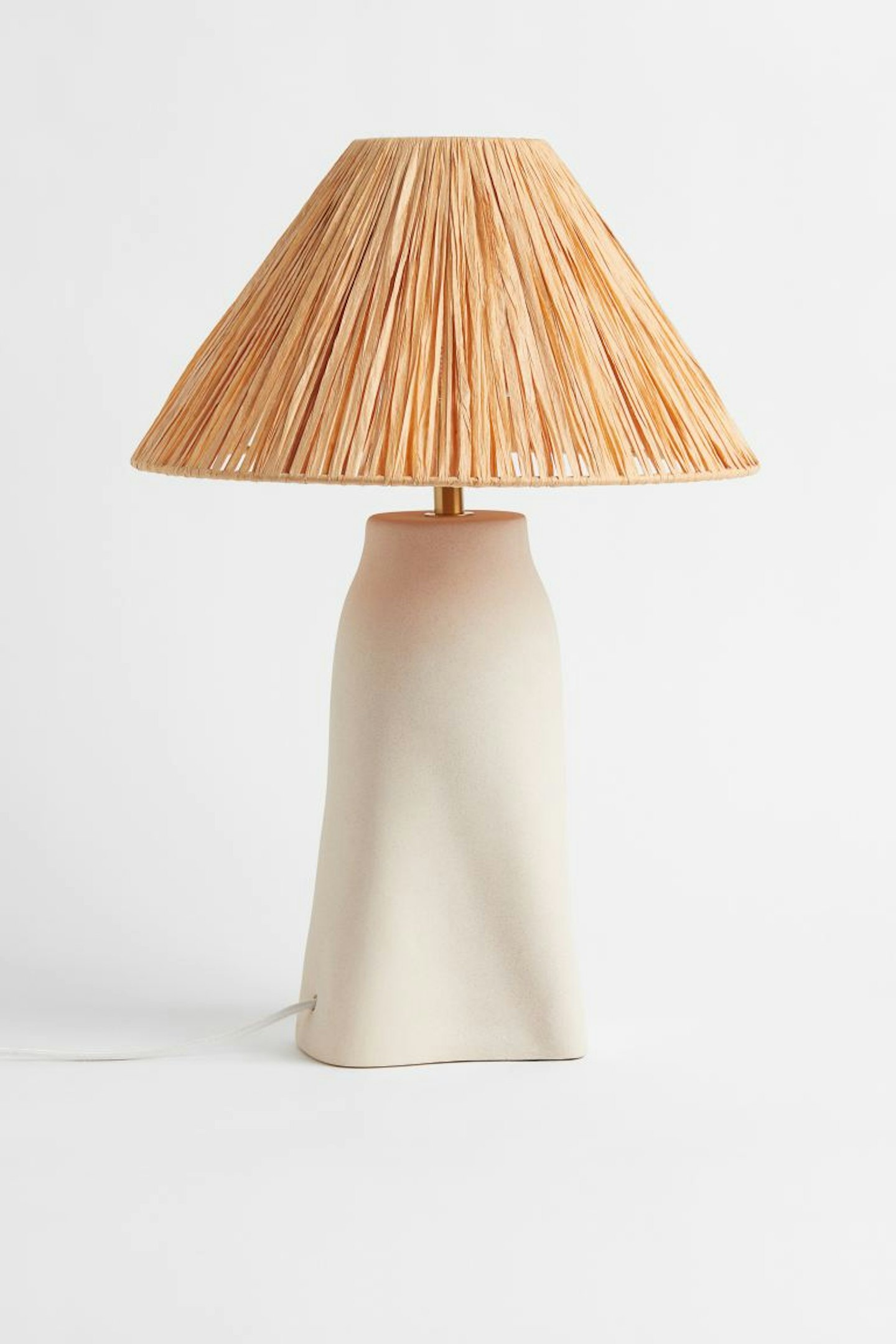 H&M, Small paper straw lamp shade, £29.99