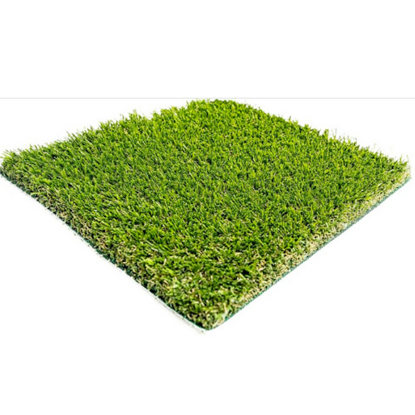 square of recycled plastic artificial grass