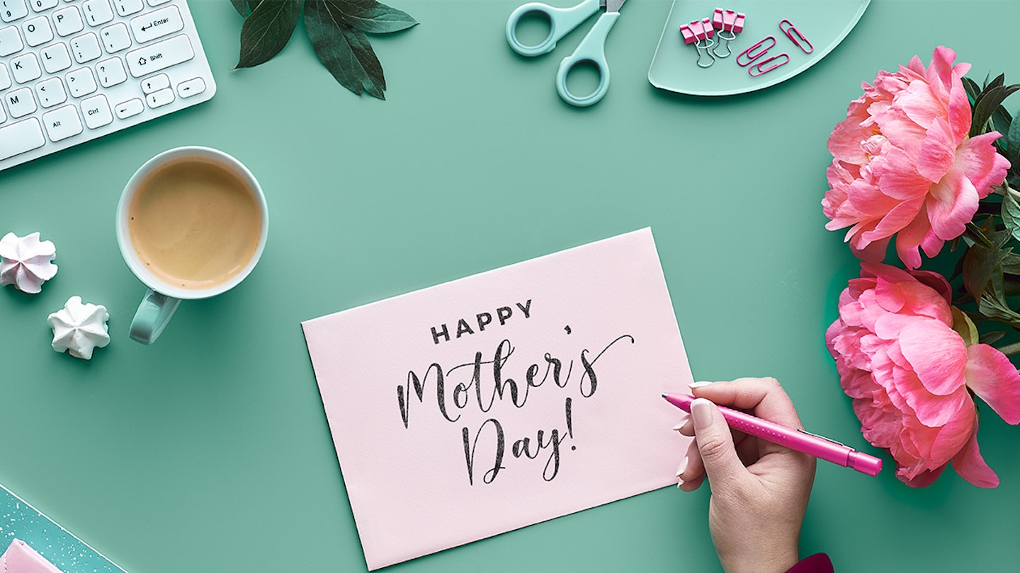 writing Mother's Day card