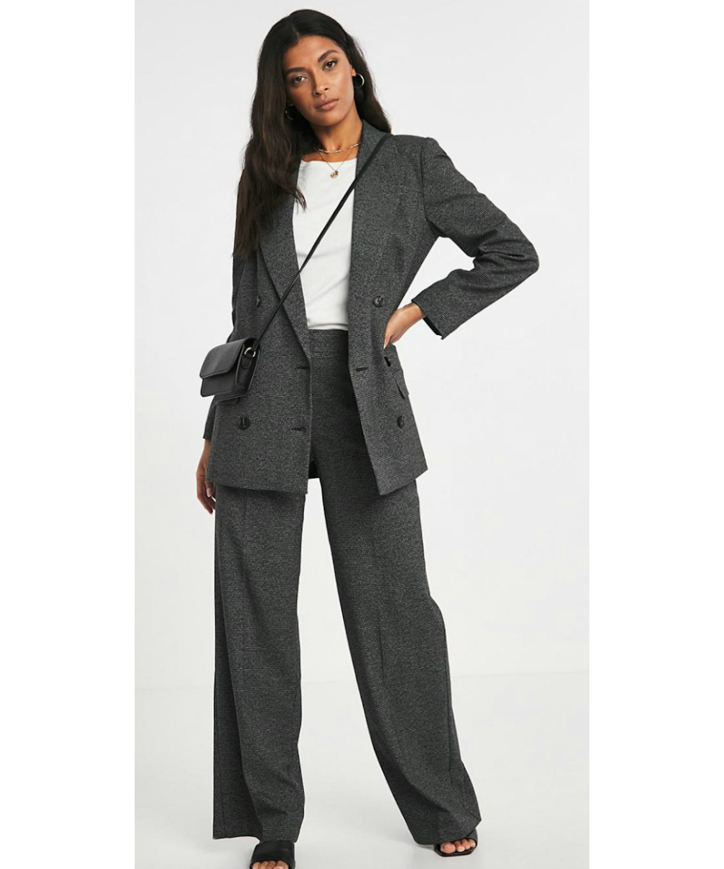 Relaxed Fit Houndstooth Blazer | J D Williams