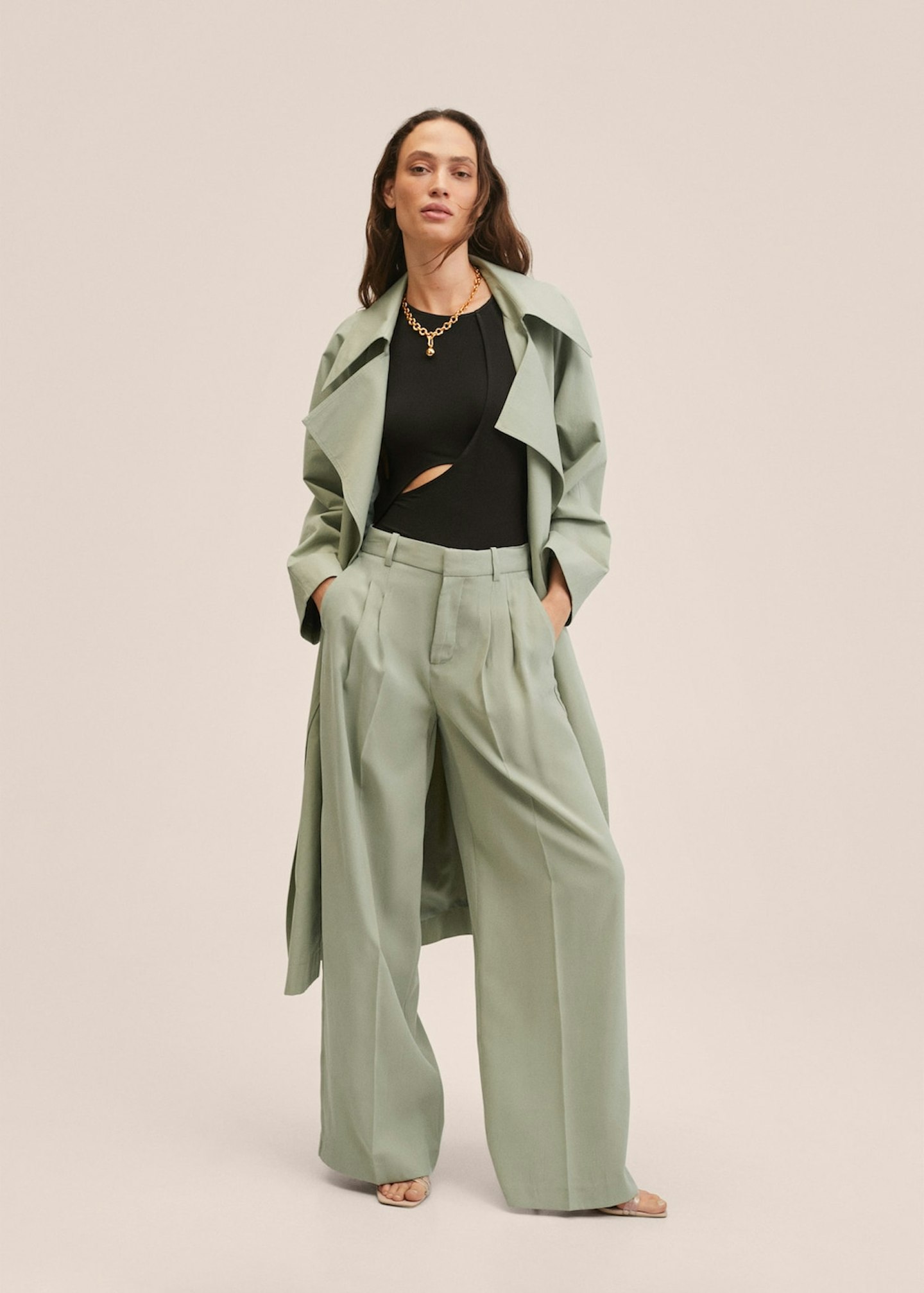 Lunchtime Shop Monday – Mango, Wideleg Pleated Trousers, £49.99