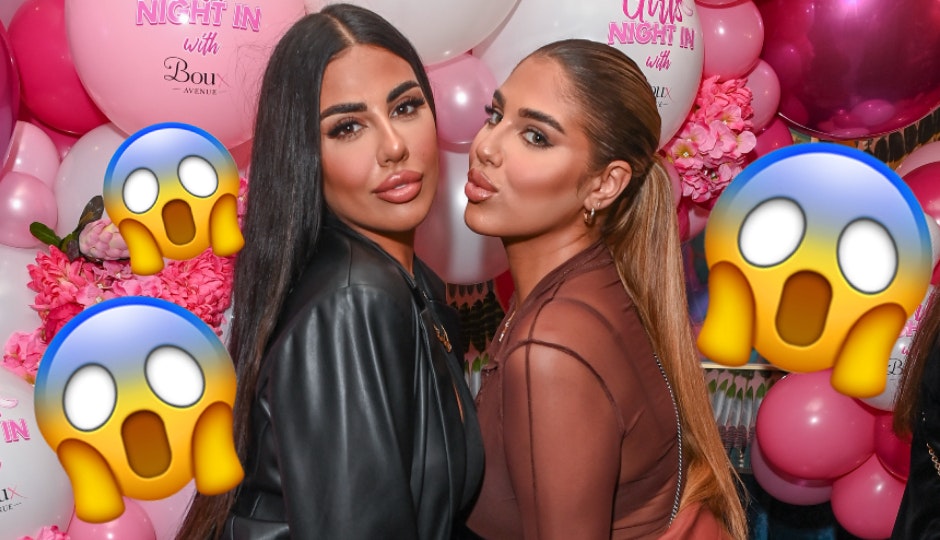 Love Island's Anna Vakili and her sister Mandi slip into lacy pink