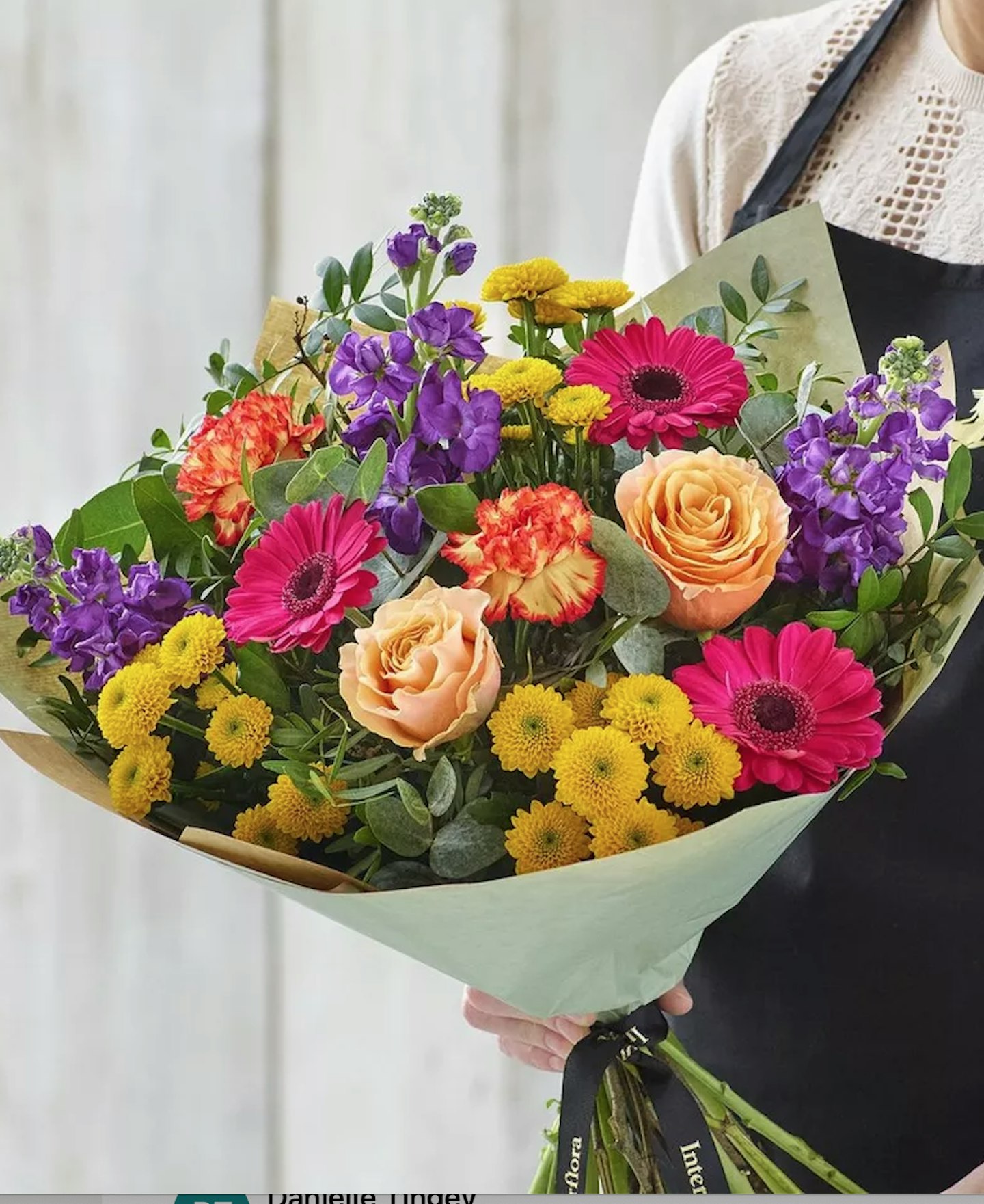 Interflora Mother's Day hand-tied made with the finest flowers