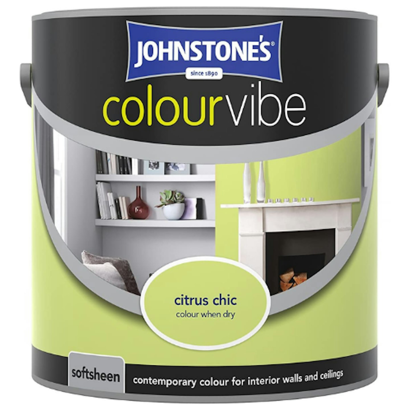 Johnstone's Citrus Chic Colour Vibe Matt Emulsion Paint, 2.5L