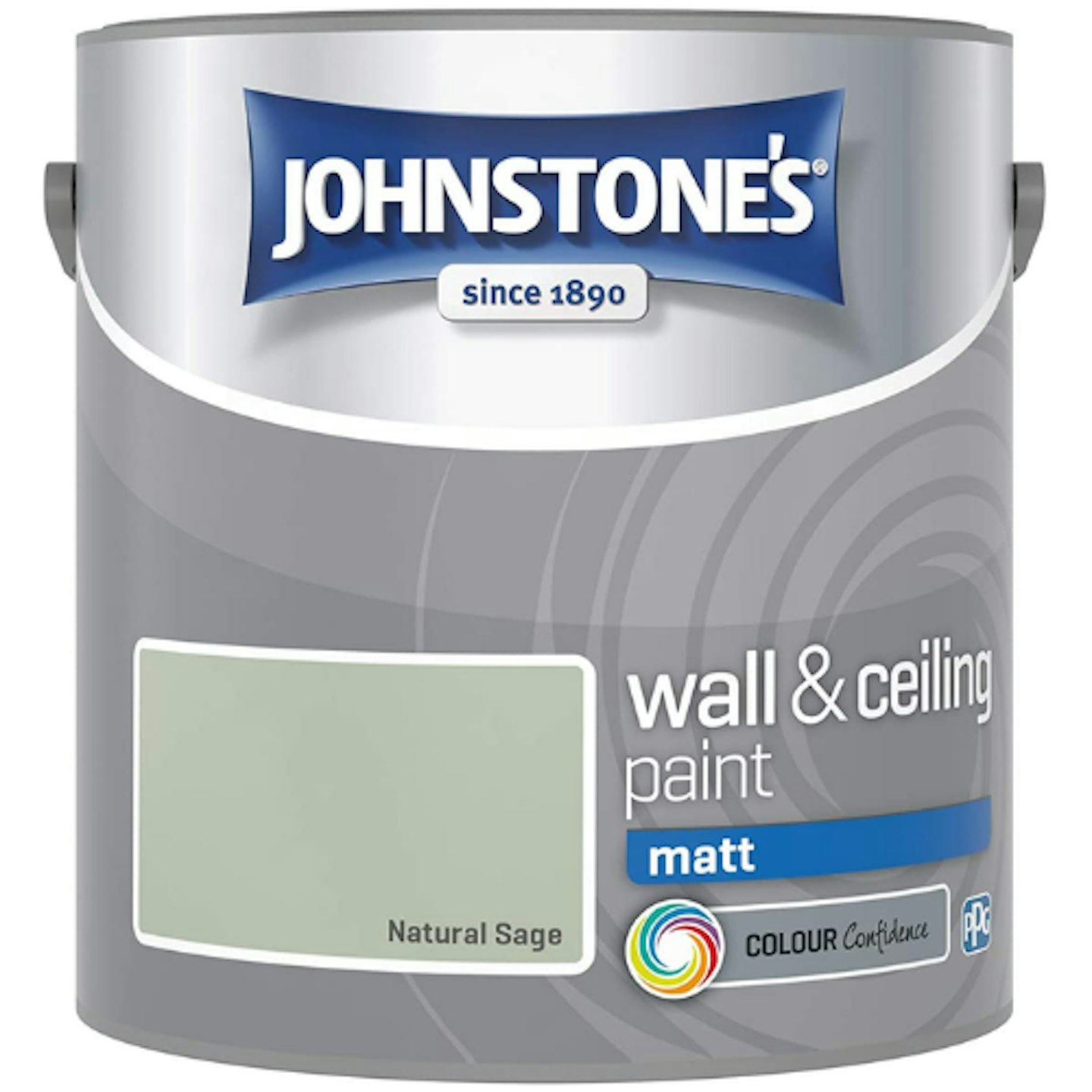 Johnstone's Natural Sage Wall and Ceiling Paint Matt, 2.5L