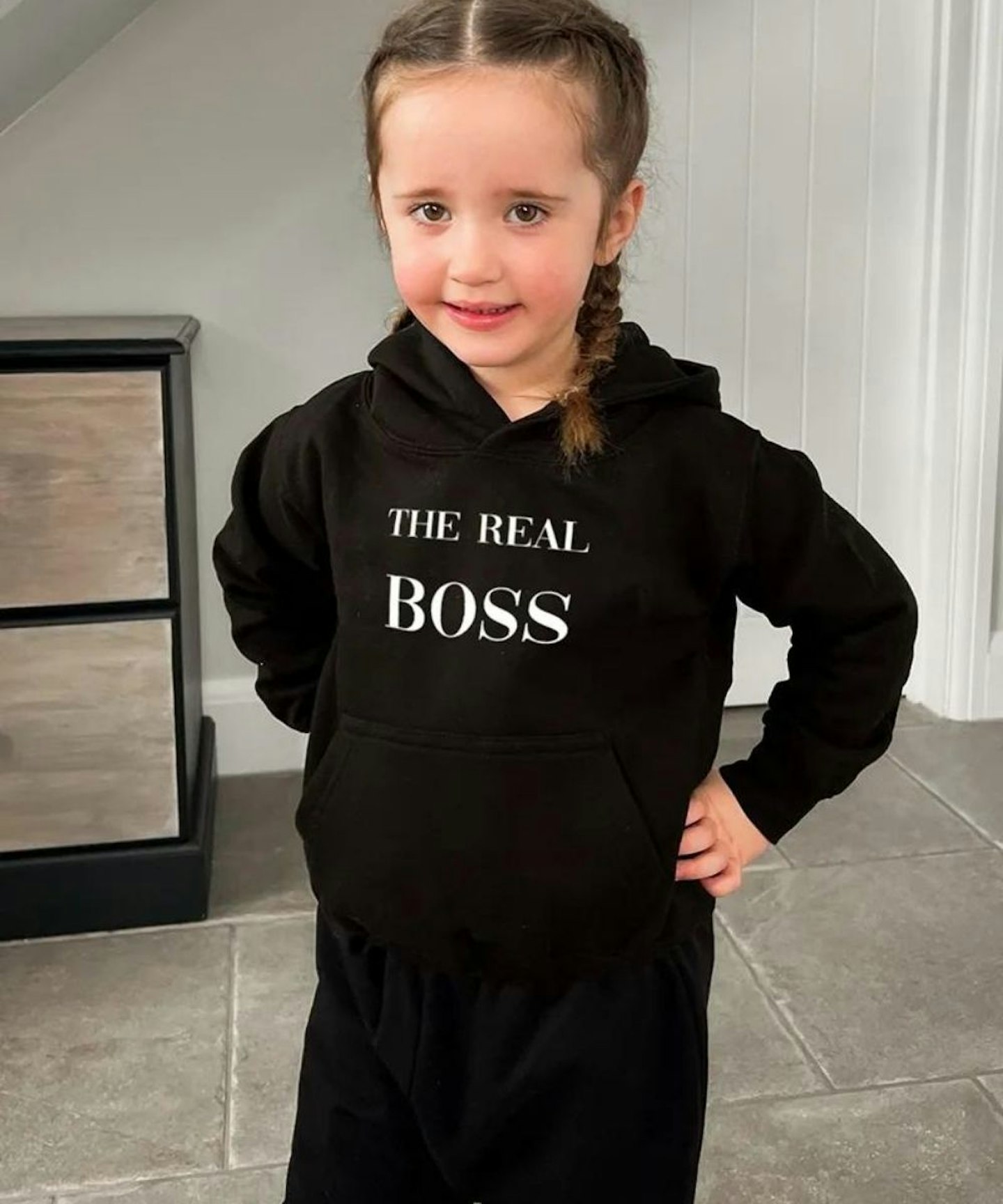 Jac Jossa Kids Black The Real Boss Hoodie