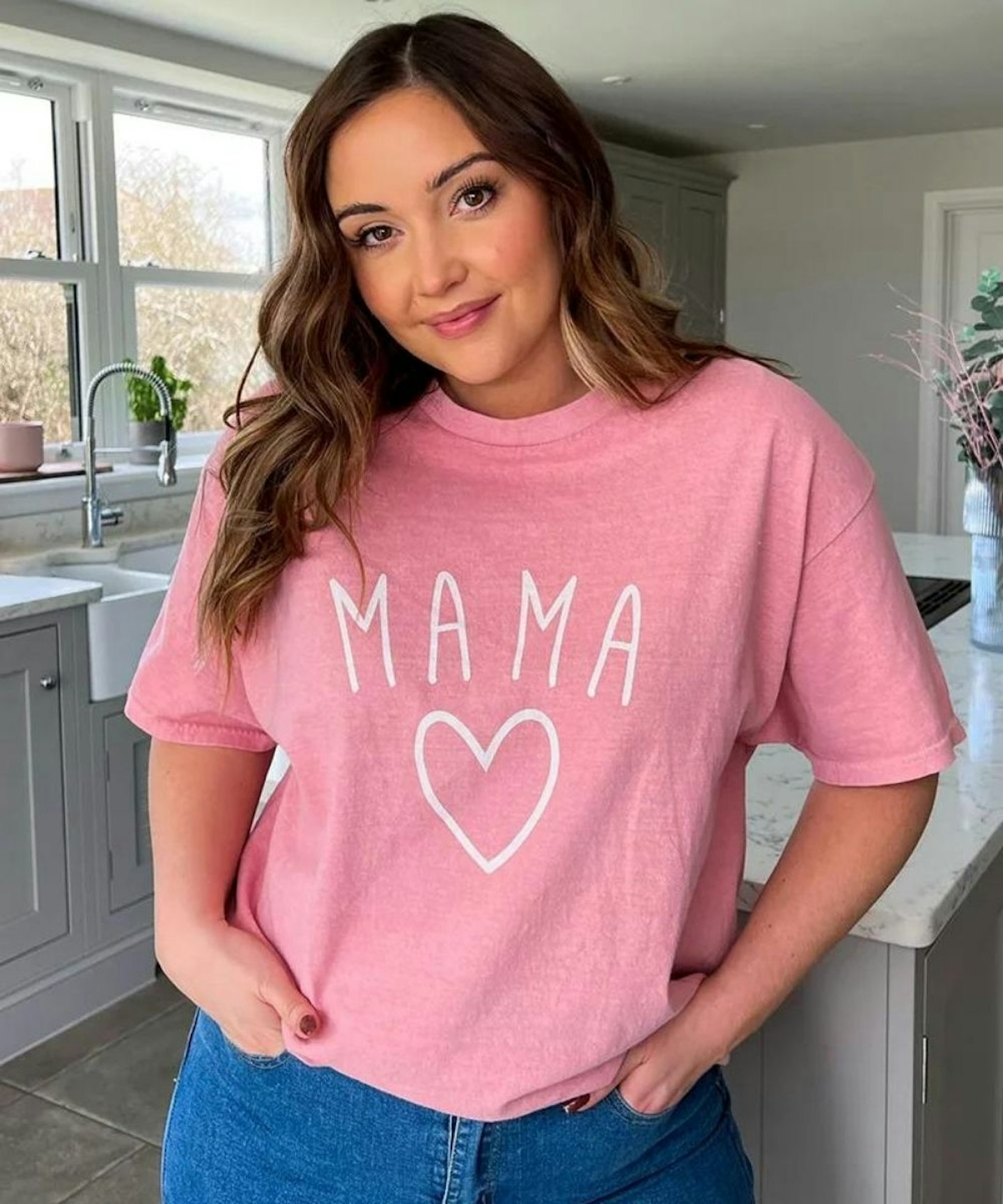 Jac Jossa Adults Pink Mama Slogan Shirt