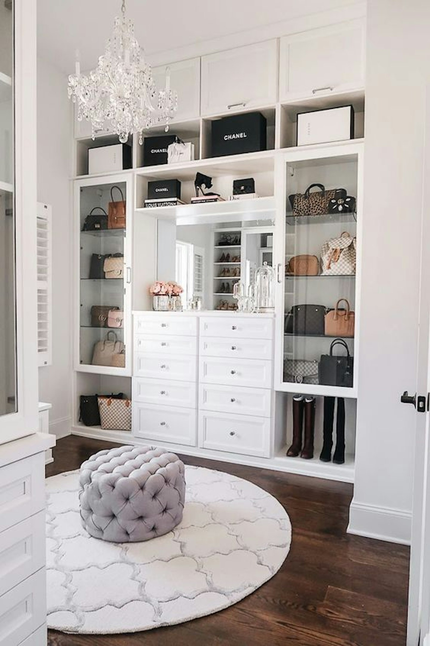 Spare room walk in wardrobe
