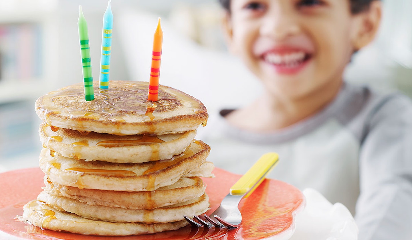 Pancake birthday cake alternative