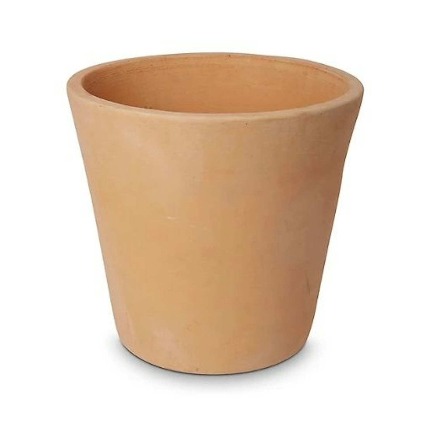 Mali White washed Terracotta Round Plant Pot - 40cm