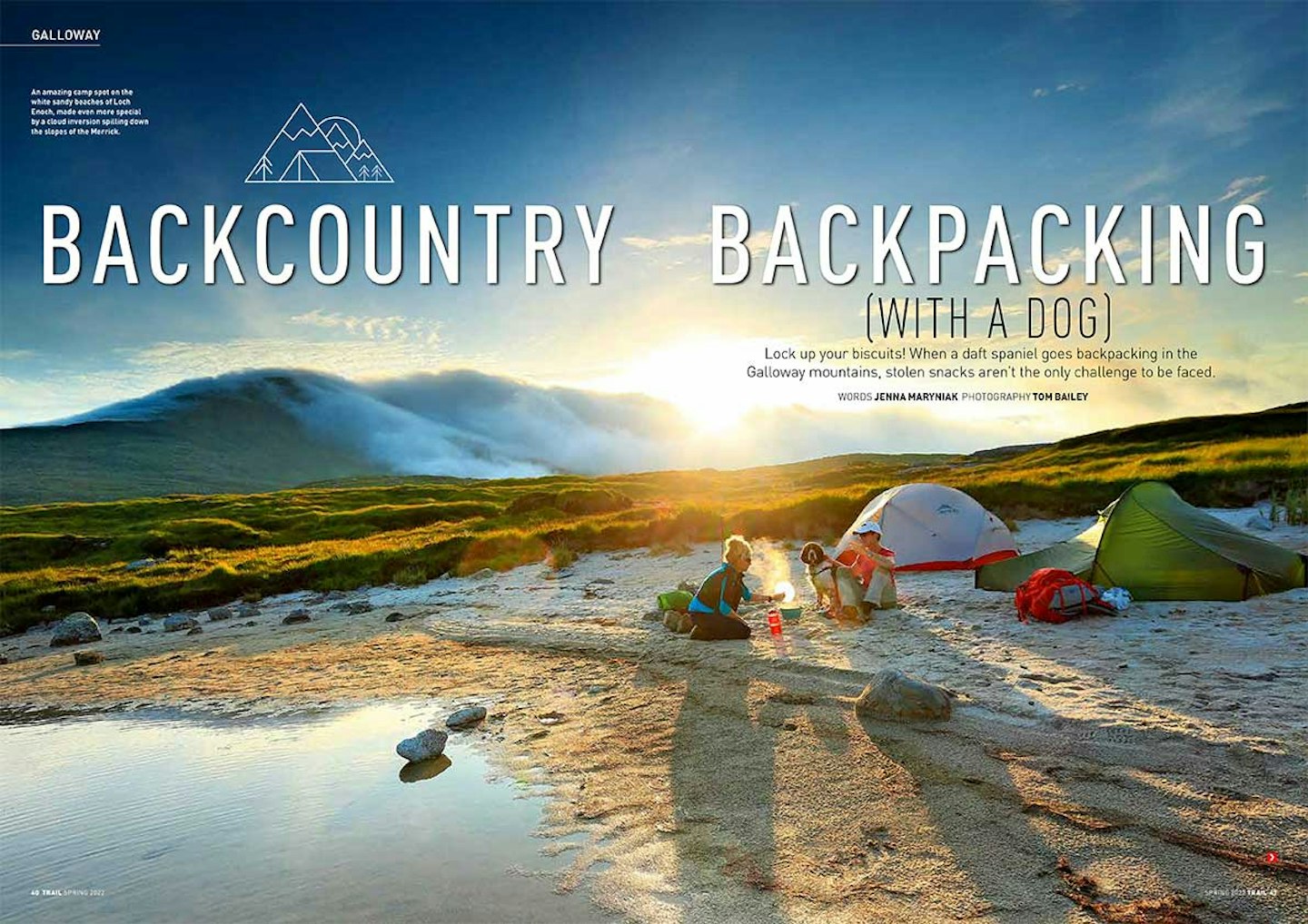 Backcountry backpacking (with a dog)
