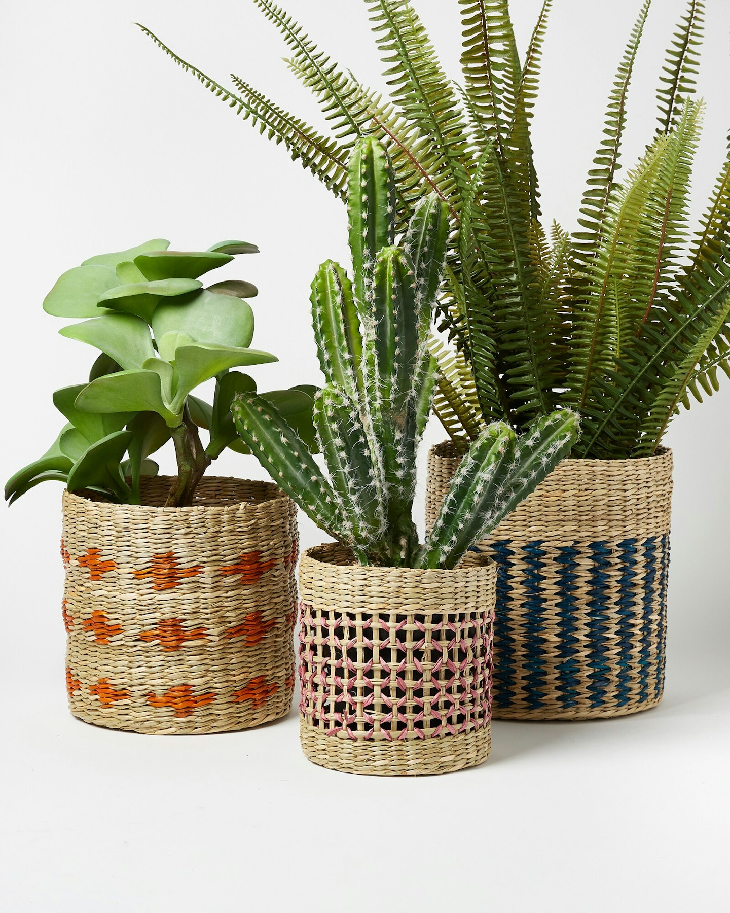 Lunchtime shop Wednesday - Oliver Bonas, Seagrass Plant Pot Covers Set of Three, £32.50