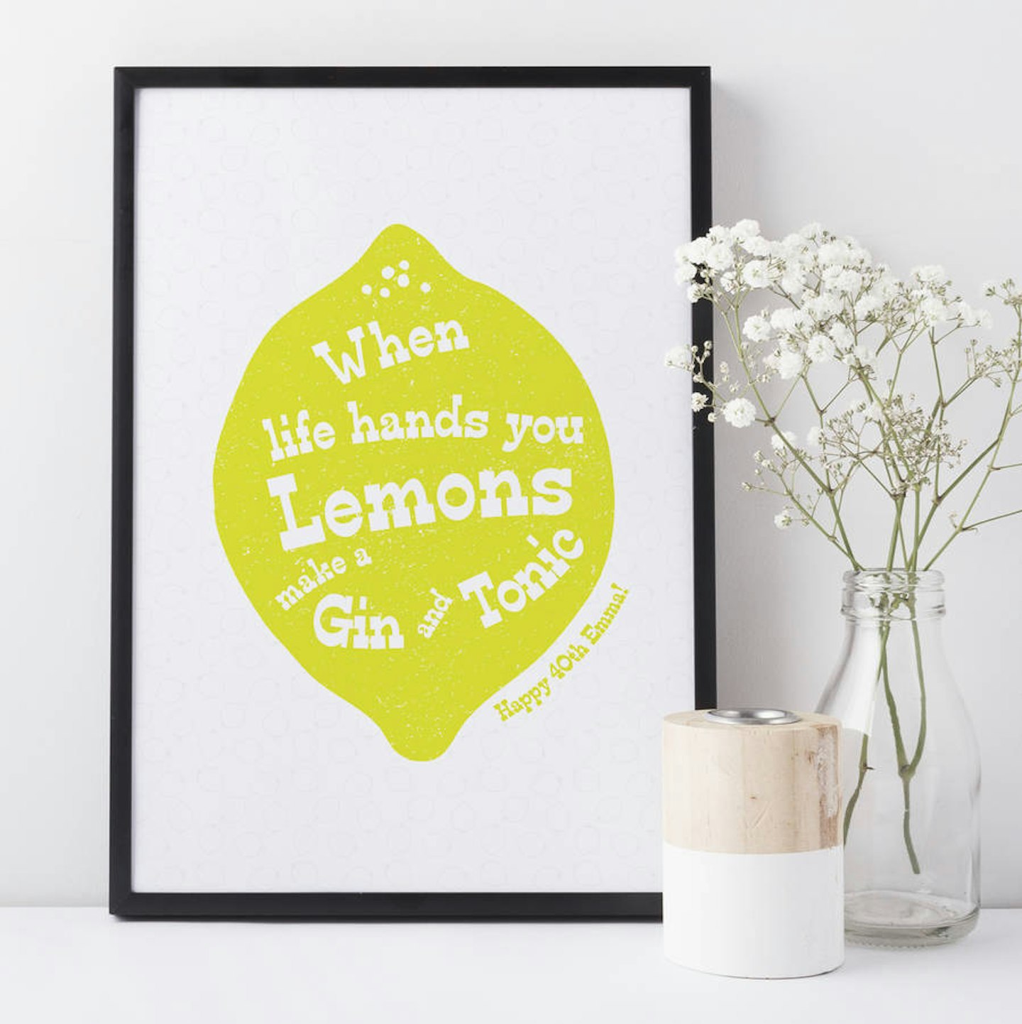Personalised Gin And Tonic Print