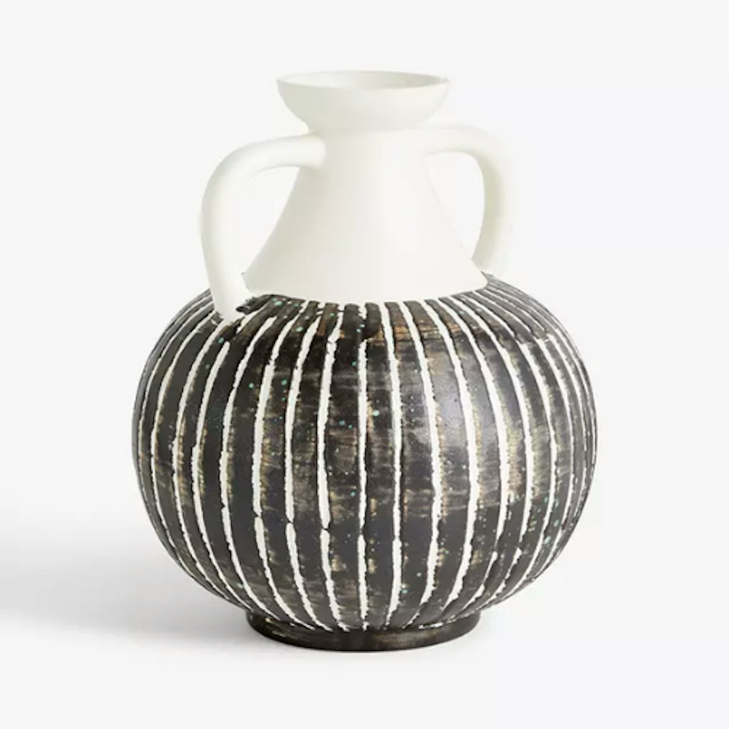 John Lewis & Partners Stripe Vase with Handles