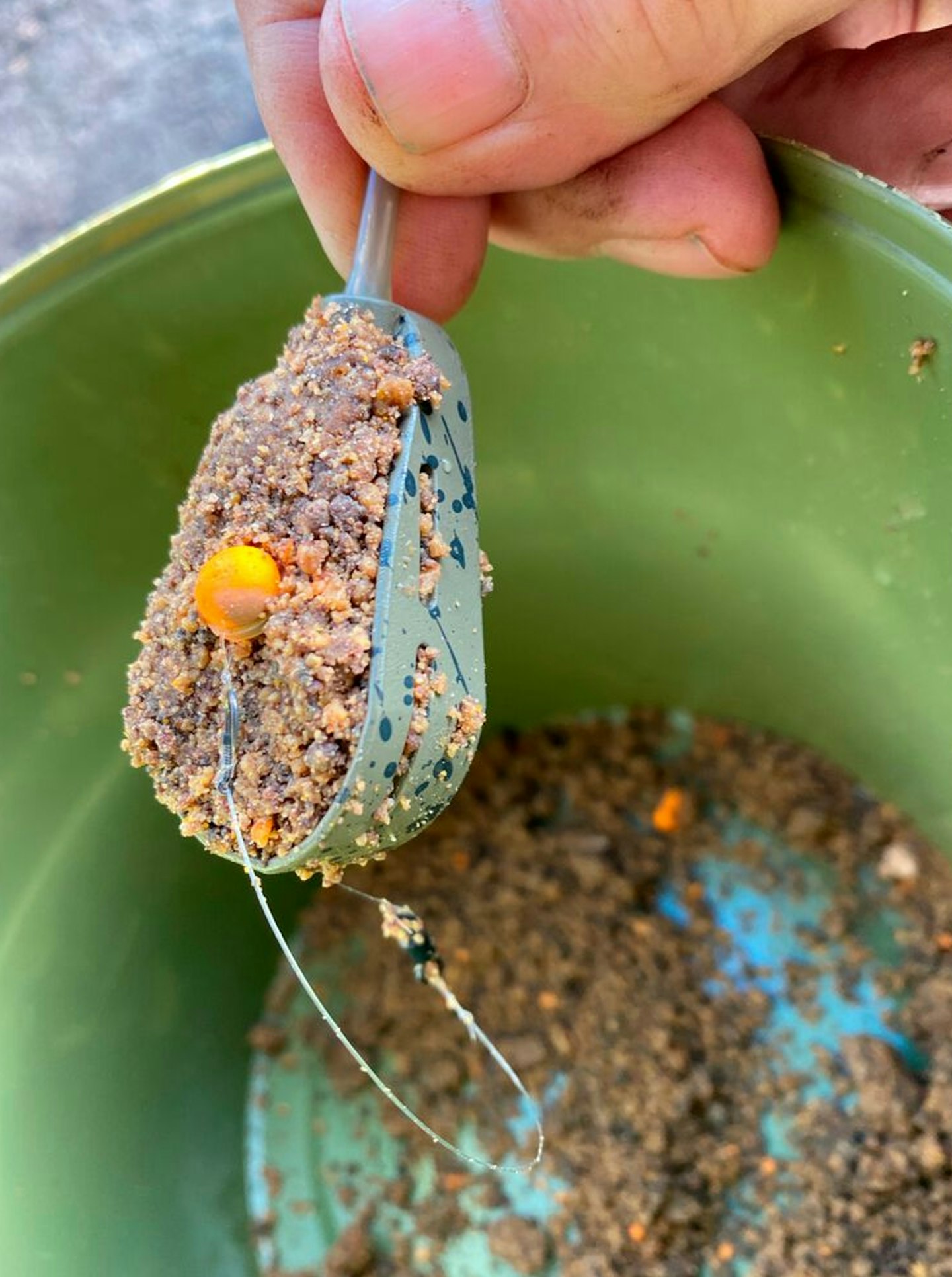 The Hybrid feeders were loaded with a sweet Method mix groundbait
