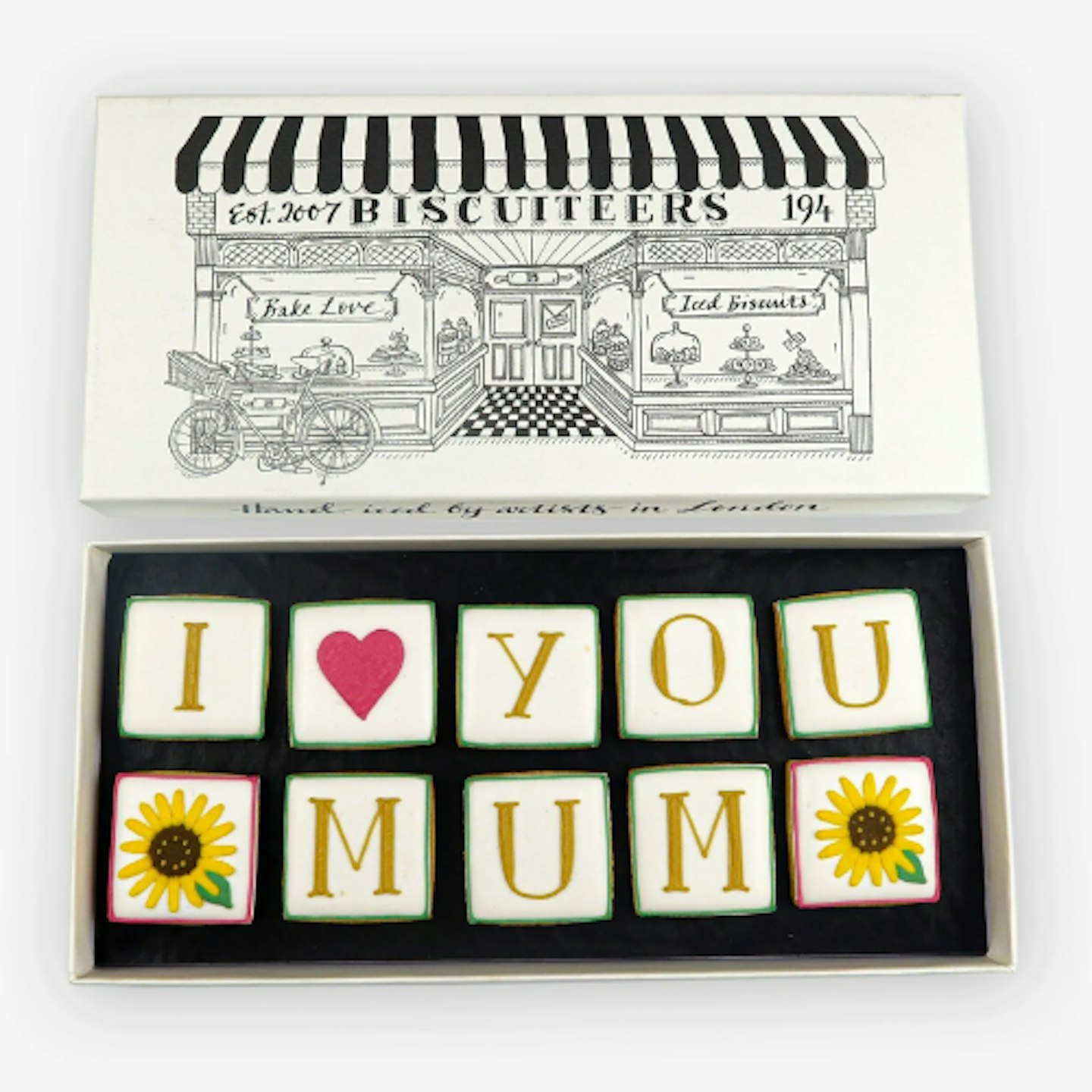 Biscuiteers I Love You Mum Letterbox Biscuits