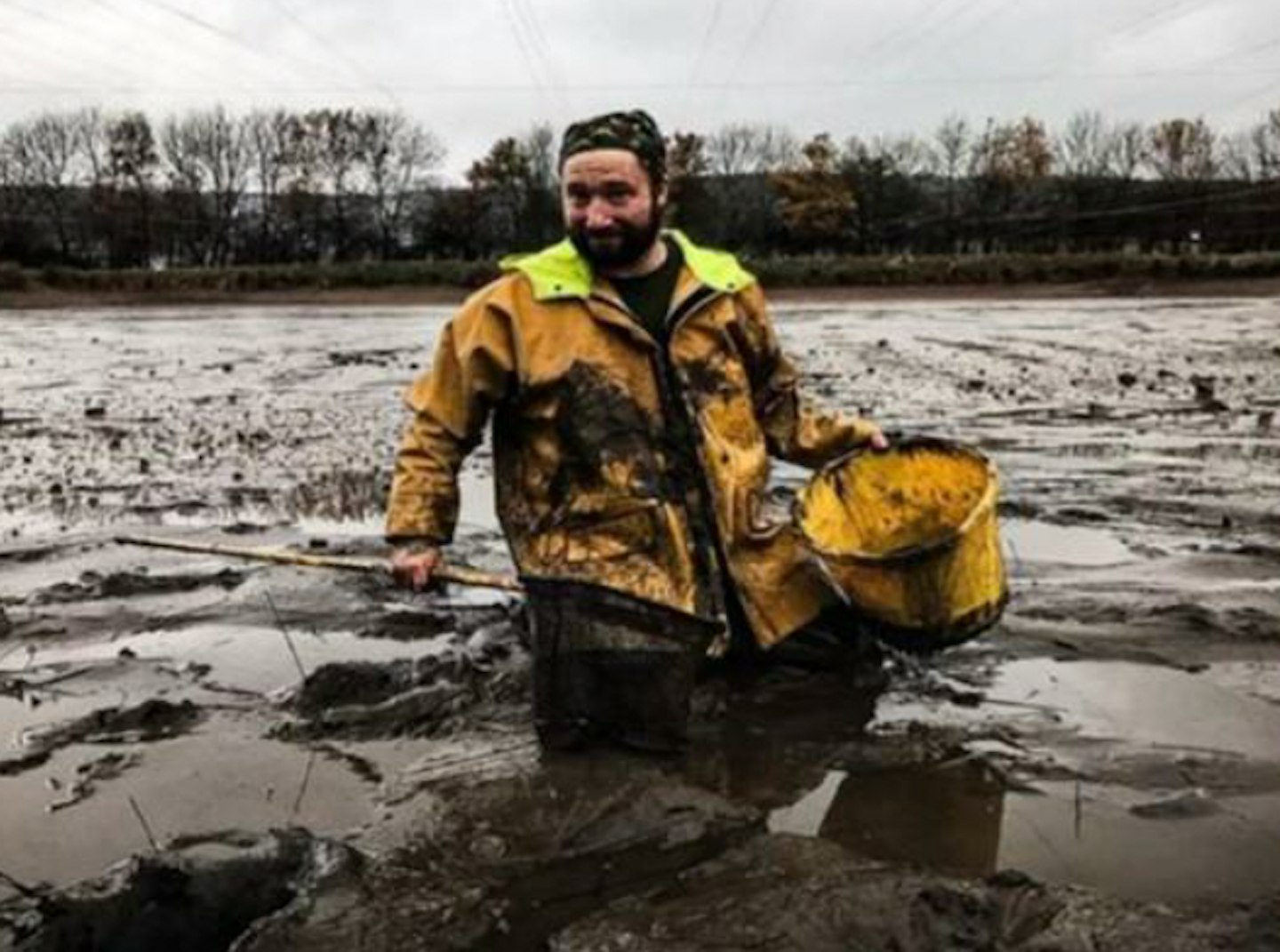 Busy and muddy times at Calverton Fish Farm 