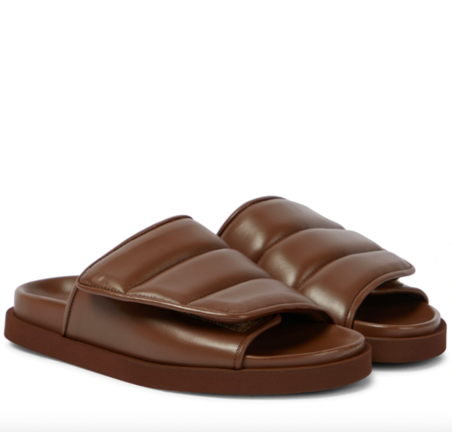 Gia Borghini, Gia 3 Padded Leather Slides, £305