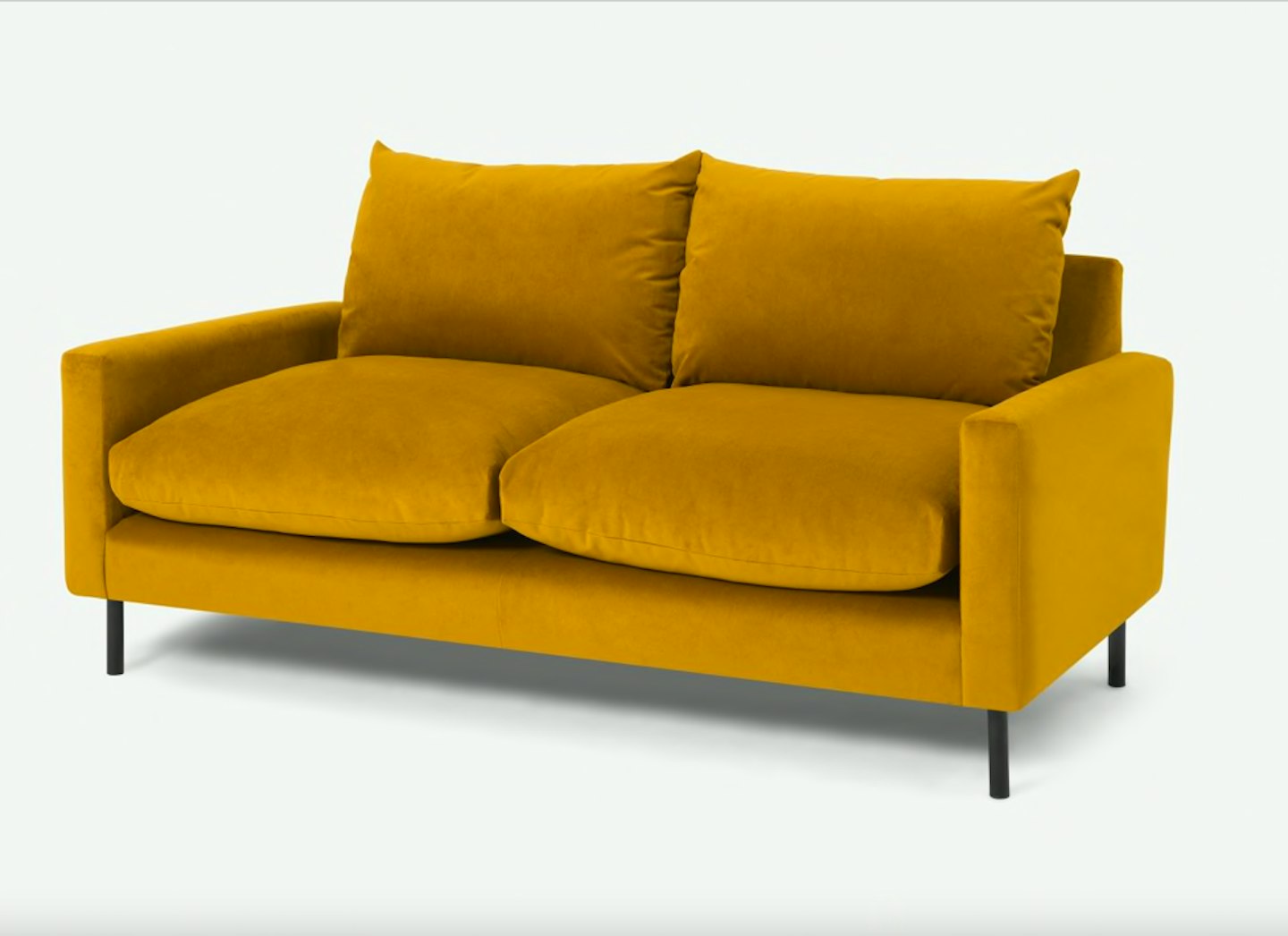 MADE, Russo 2 Seater Sofa, Mustard Recycled Velvet, £1,250