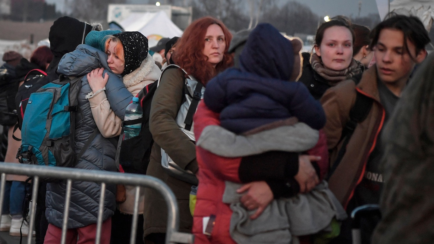 Women fleeing Ukraine