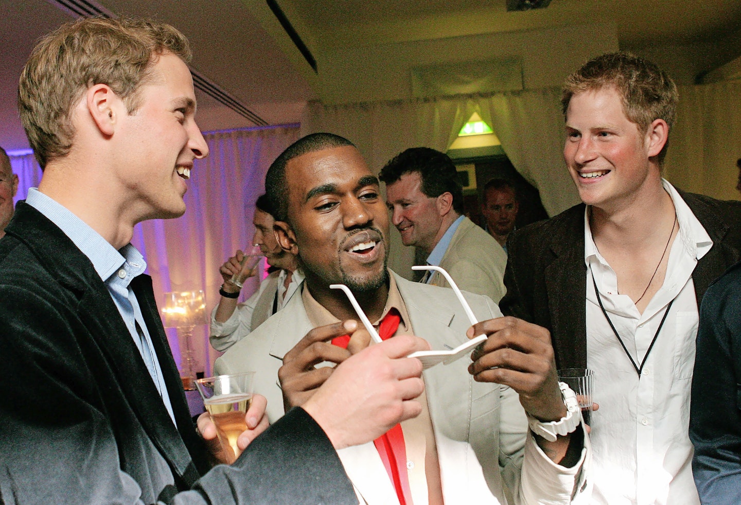 prince harry and prince william and kanye west