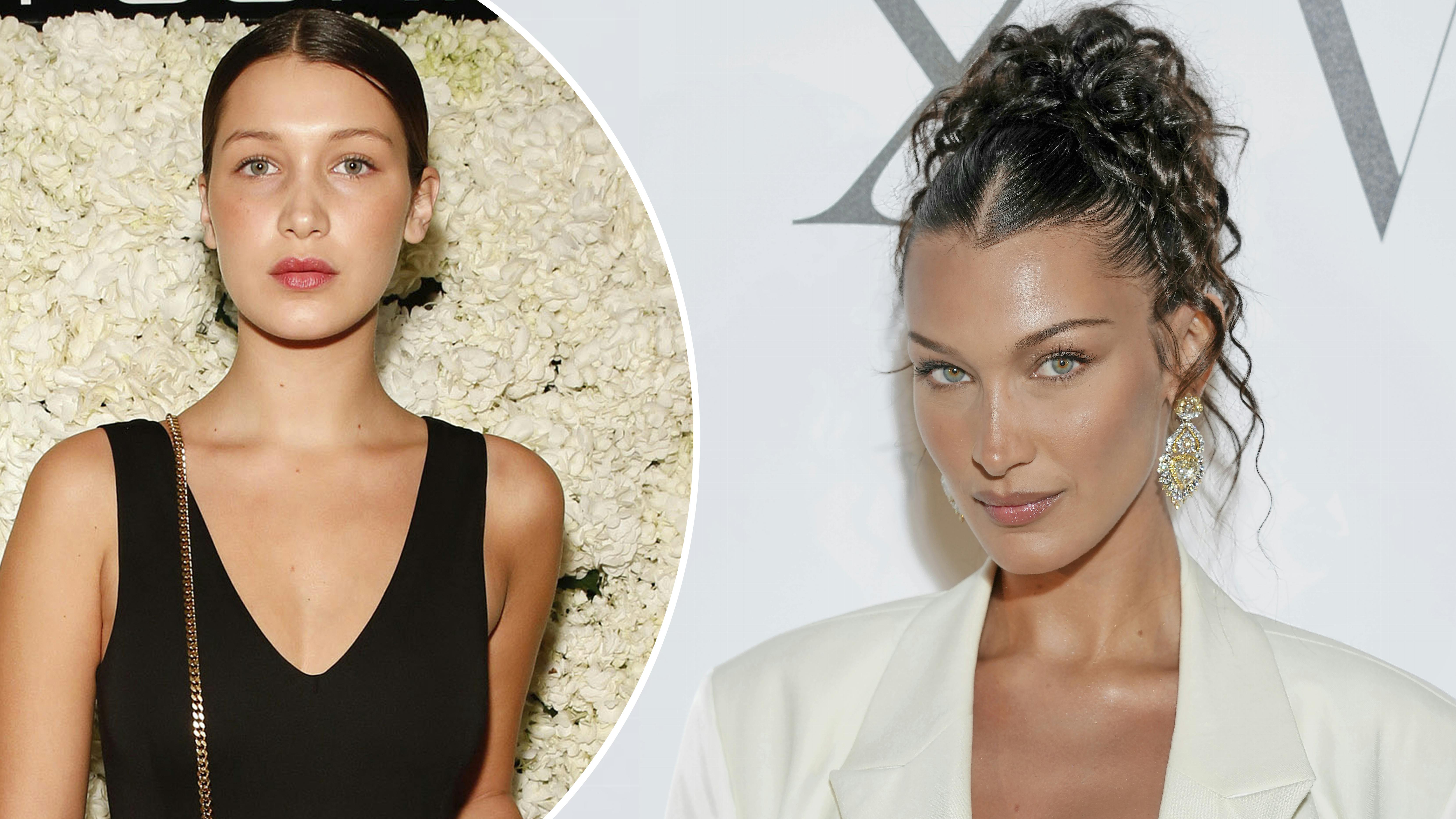 Bella Hadid I Wish I Had Kept My Old Nose Celebrity Heat   Bella Hadid Nose Before After  