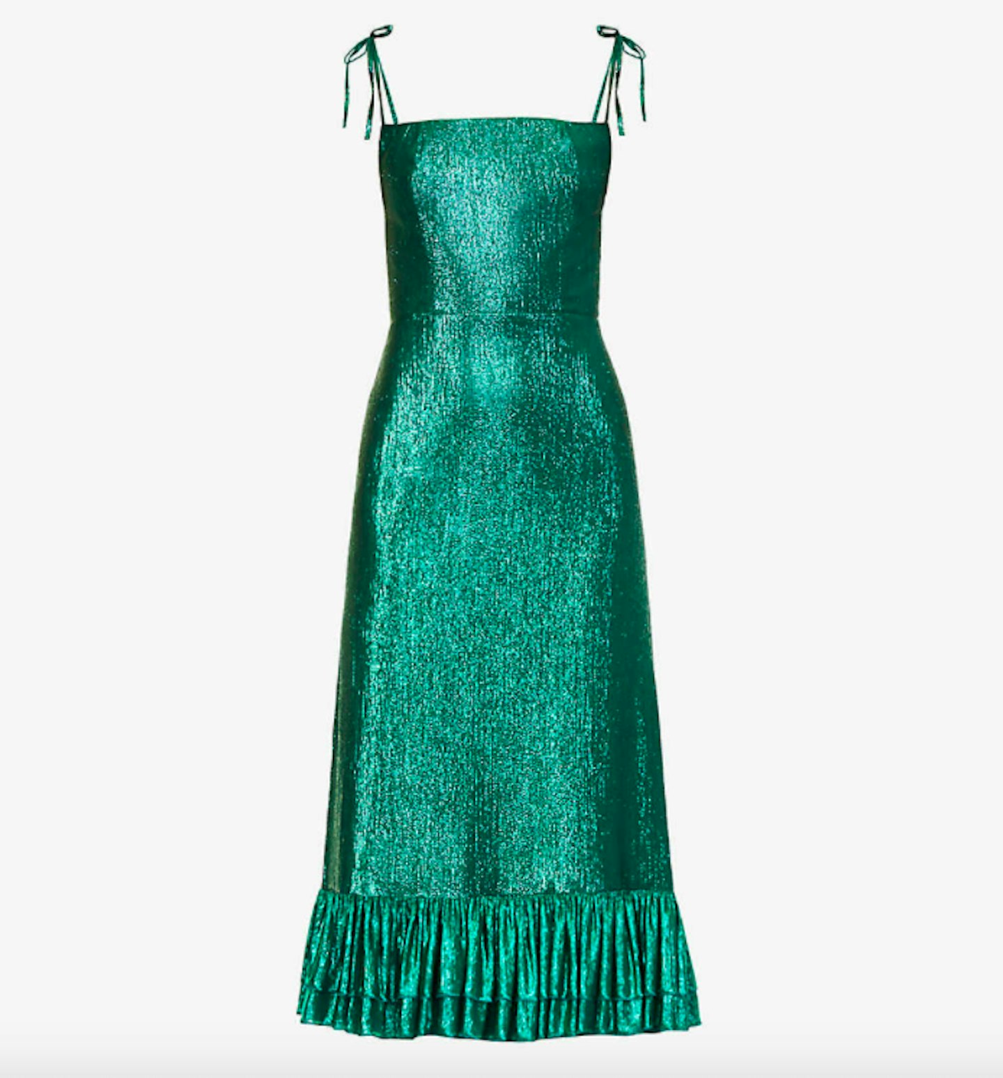 The Vampire's Wife, Midnight Garden Metallic Wool-Blend Midi Dress, £1,495