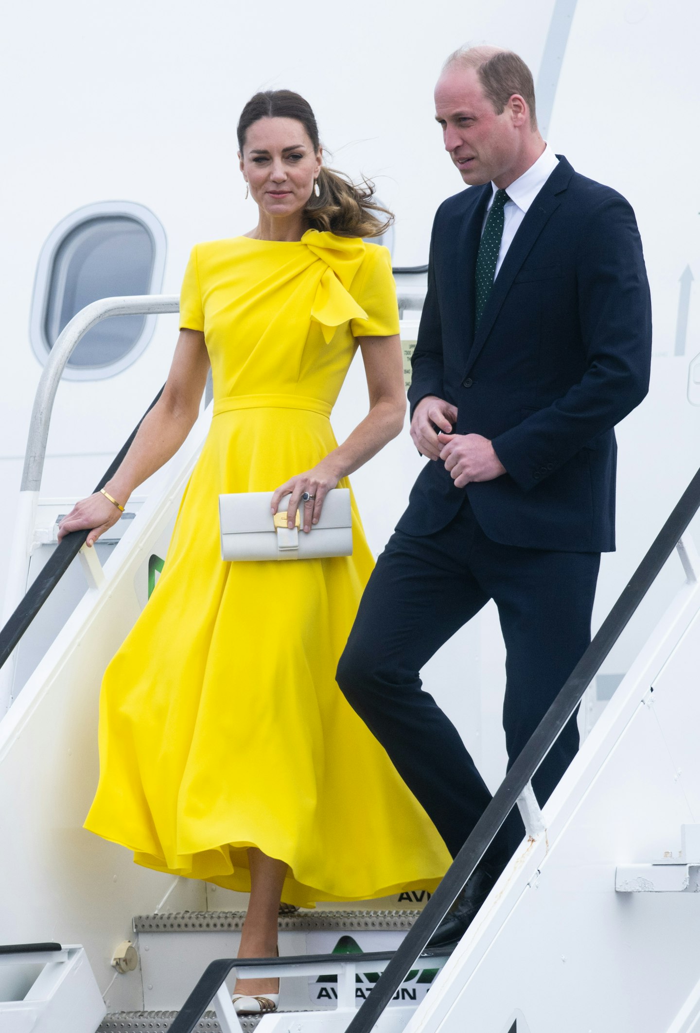 Kate Middleton Prince William Royal Tour Fashion Caribbean Roksanda dress