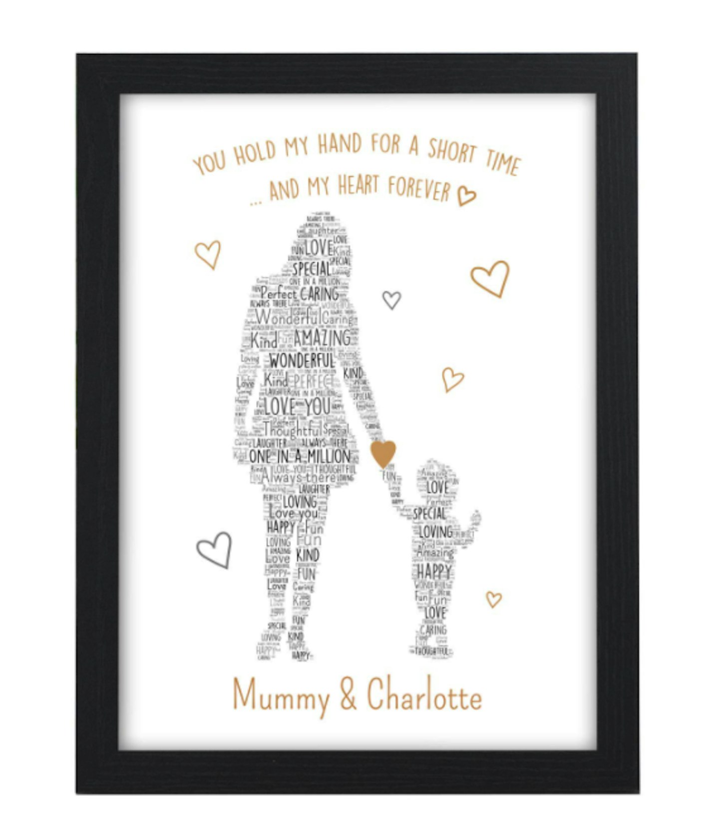 Personalised Mum and Children Framed Print Keepsake