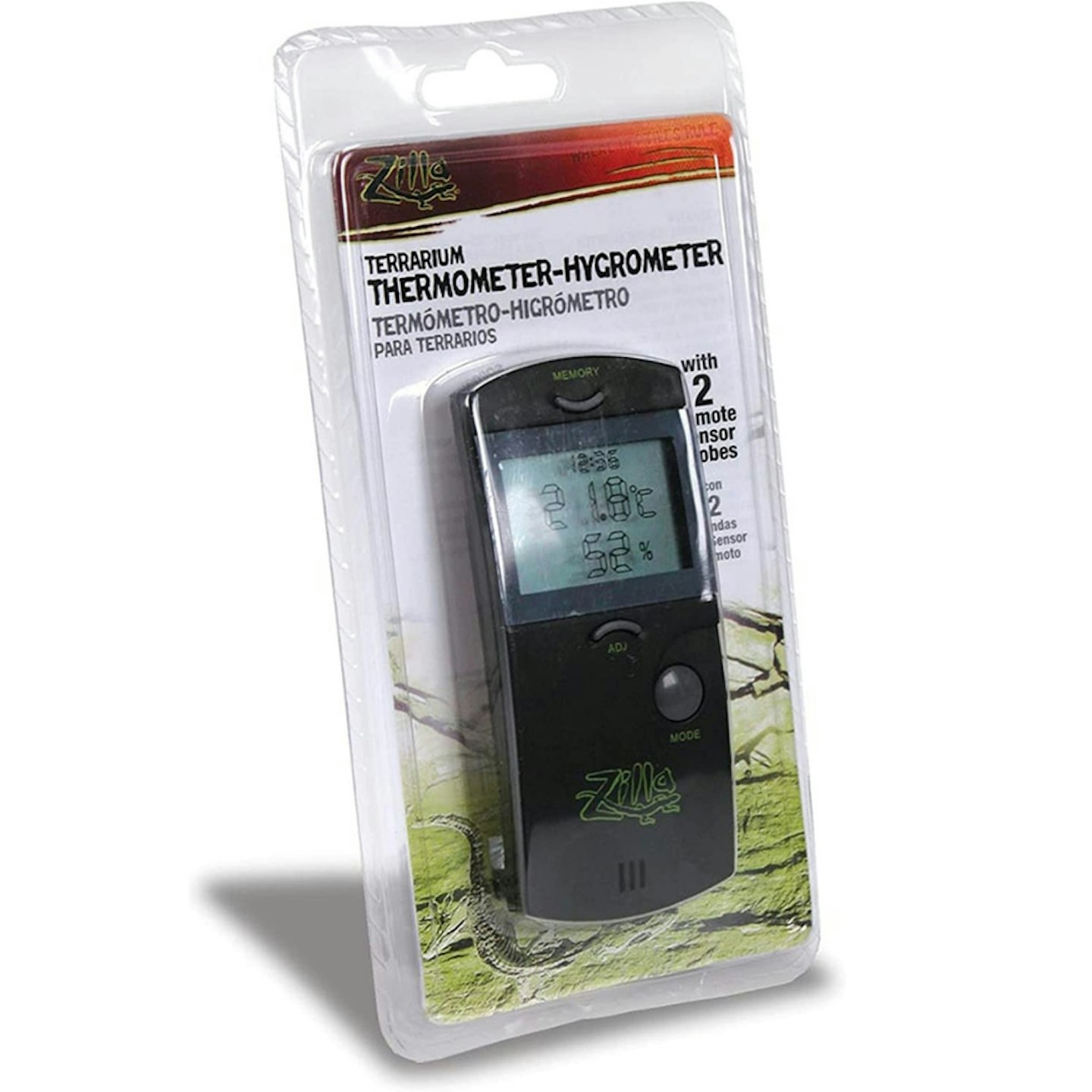 ZILLA Reptile Terrarium Digital Thermometer-Hygrometer