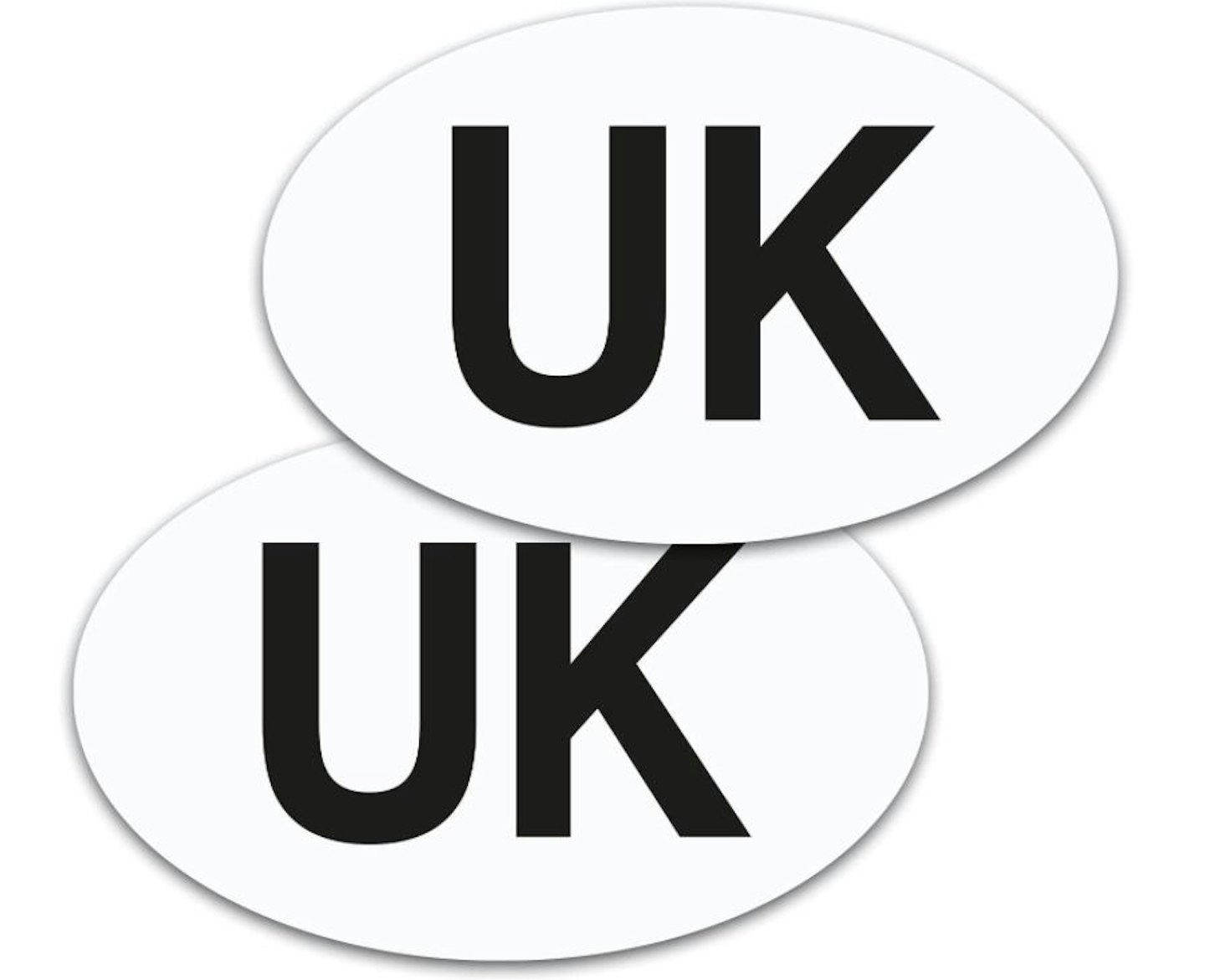 Magnetic 'UK' Stickers - Pair
