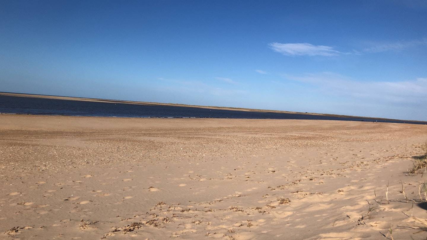 Brancaster beach, quiet, secluded, golden sands, north Norfolk, Brancaster