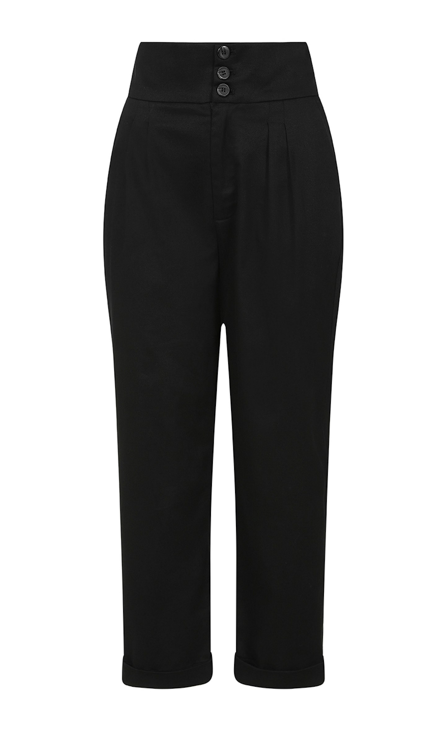 High Waist Cotton Trousers, £79
